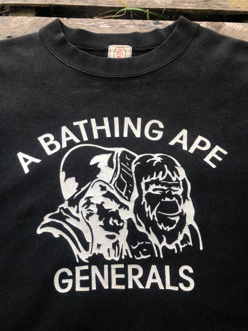 Bape × Vintage Vintage A Bathing Ape Generals Sweatshirt Size US XS / EU 42 / 0 - 3 Thumbnail