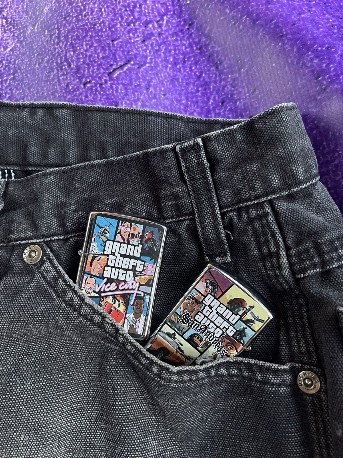 Vintage L WORK 2 lighters two side Girl GTA. BUNDLE DEAL 2 item Size ONE SIZE - 1 Thumbnail