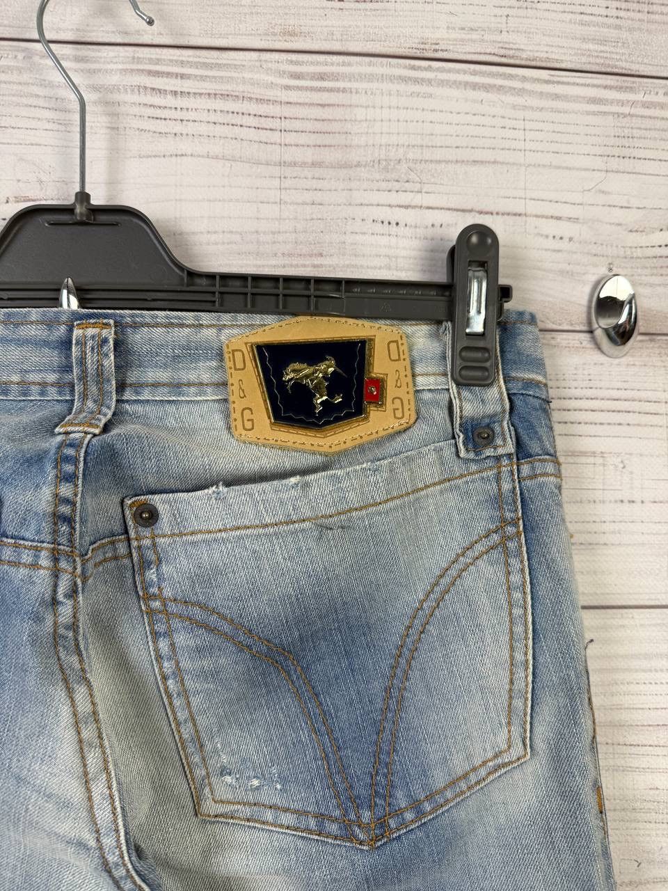 Dolce & Gabbana Vintage Dolce Gabbana Jeans Big Logo Washed Distressed Japan Size US 31 - 11 Thumbnail