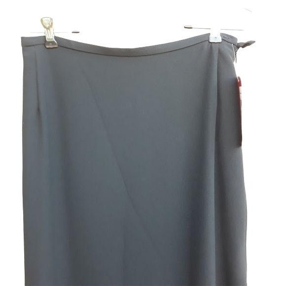 Vintage Vtg 80s JS Collections Formal Maxi Skirt Black Sz 8 Double S Size 30" / US 8 / IT 44 - 6 Thumbnail