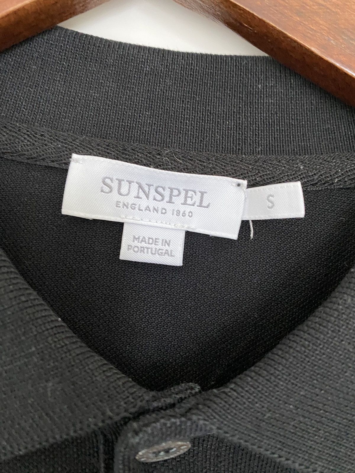 Sunspel Sunspel England Supima Cotton Piqué Polo Shirt Black Size US S / EU 44-46 / 1 - 3 Thumbnail