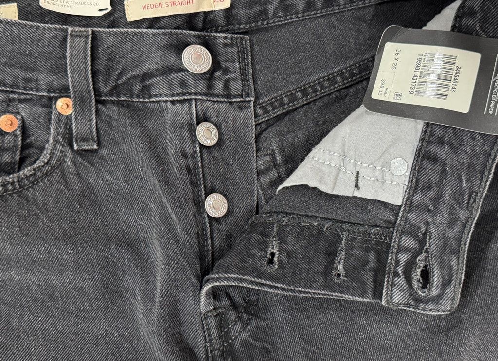 Levi's Levi's Wedgie Black Jean, Button Fly Size 26" / US 2 / IT 38 - 6 Thumbnail