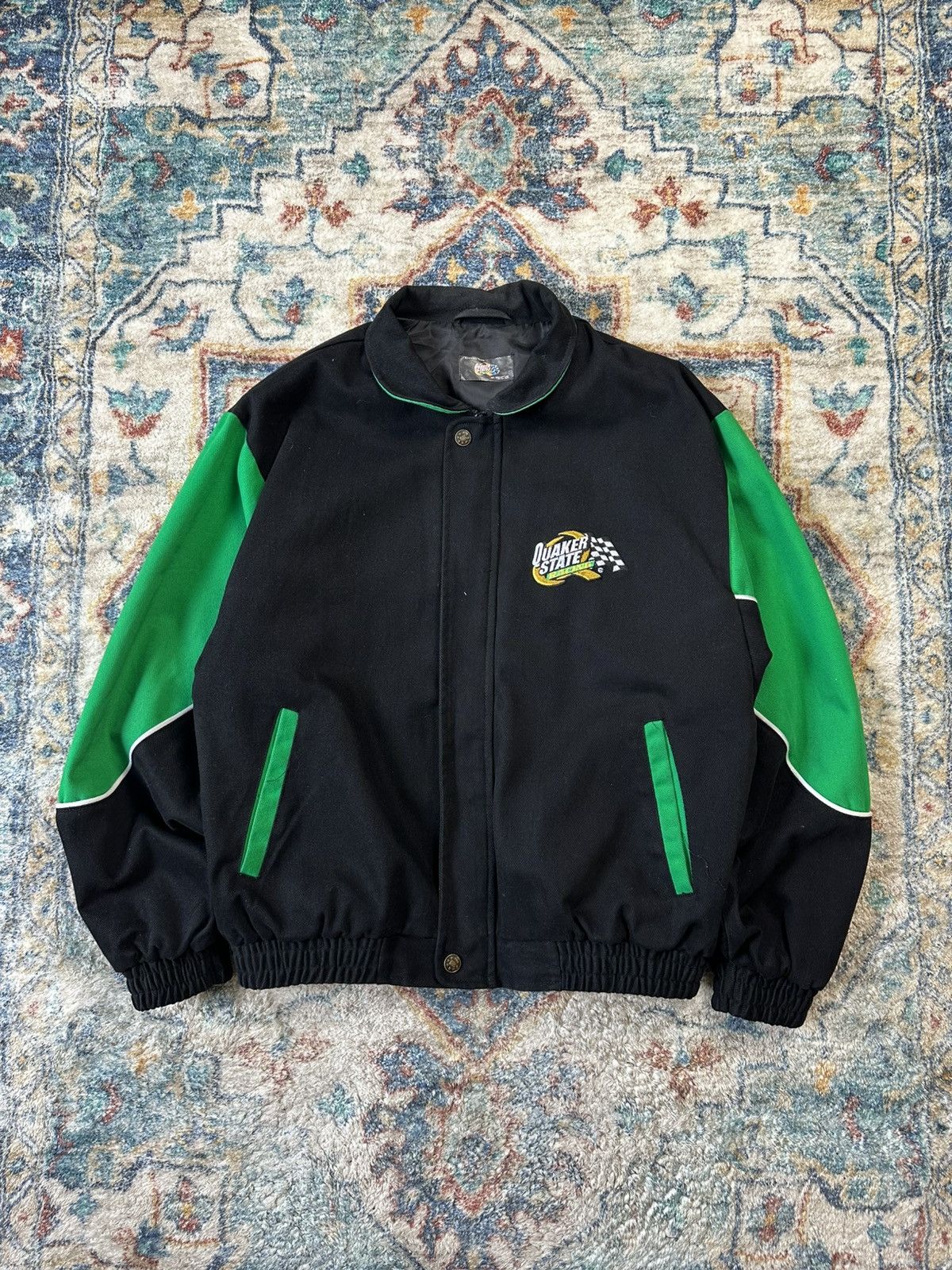 Vintage Vintage Quaker State Racing Jacket Large Size US L / EU 52-54 / 3 - 1 Thumbnail