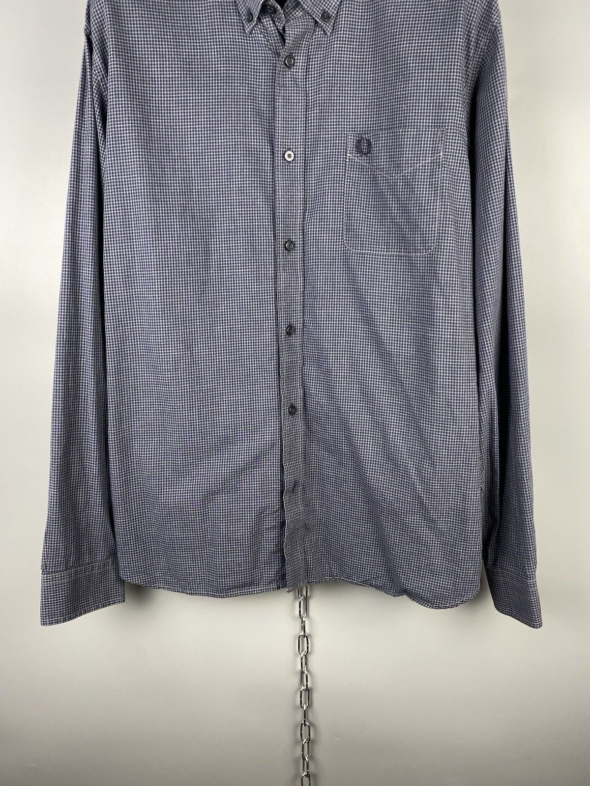 Fred Perry Fred Perry Cotton Check Button Long Sleeve Shirt Size US L / EU 52-54 / 3 - 4 Thumbnail