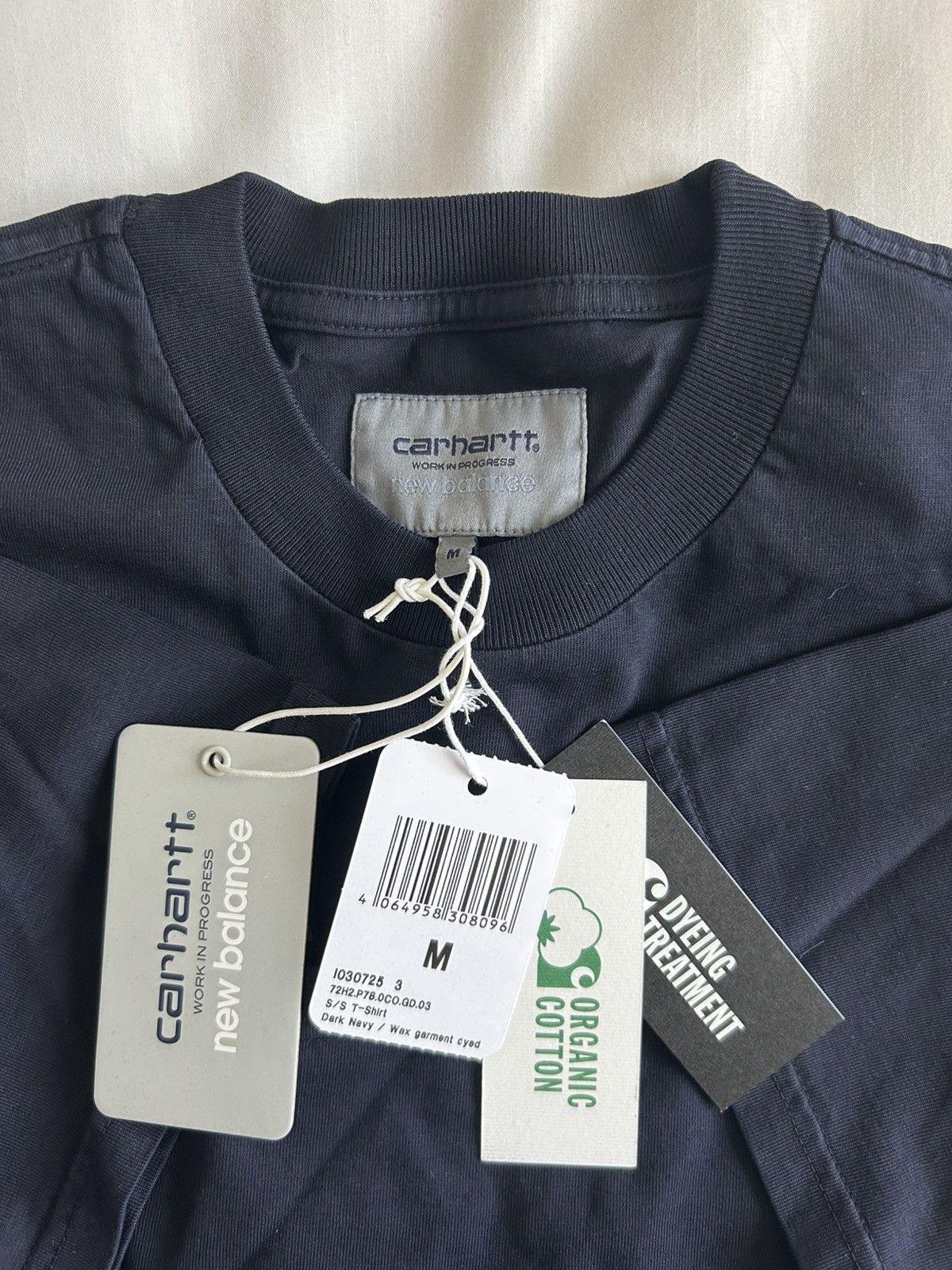 Carhartt Wip × New Balance Carhartt WIP New Balance Sculpture Center Tee Navy Size US M / EU 48-50 / 2 - 4 Thumbnail