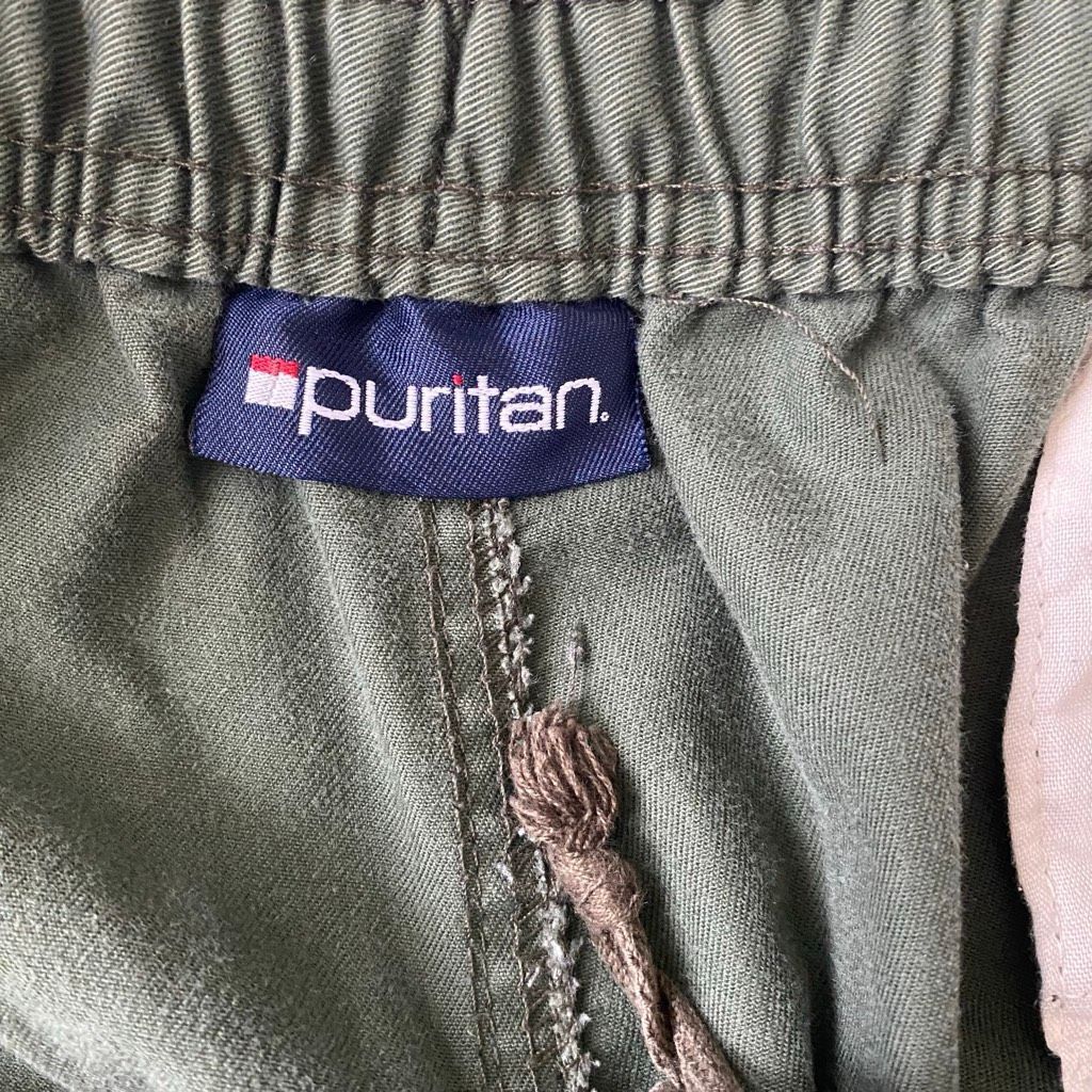 Puritan Puritan men L pull on casual pants w/zipper button & drawstring olive green Size US 40 / EU 56 - 10 Thumbnail