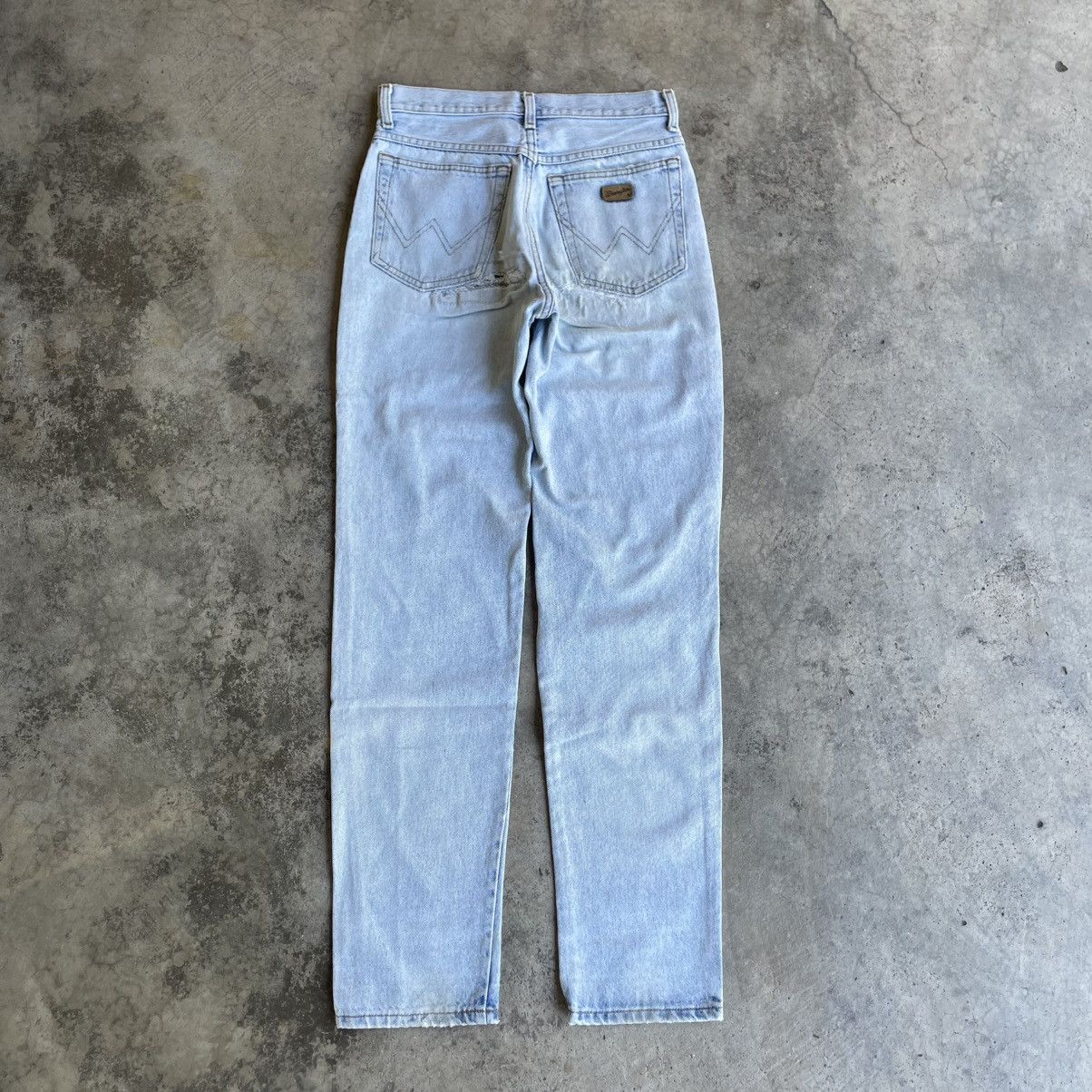 Wrangler 🔥Vintage Wrangler Stoned Washed Ripped Distress Denim Jeans Size US 29 - 4 Thumbnail