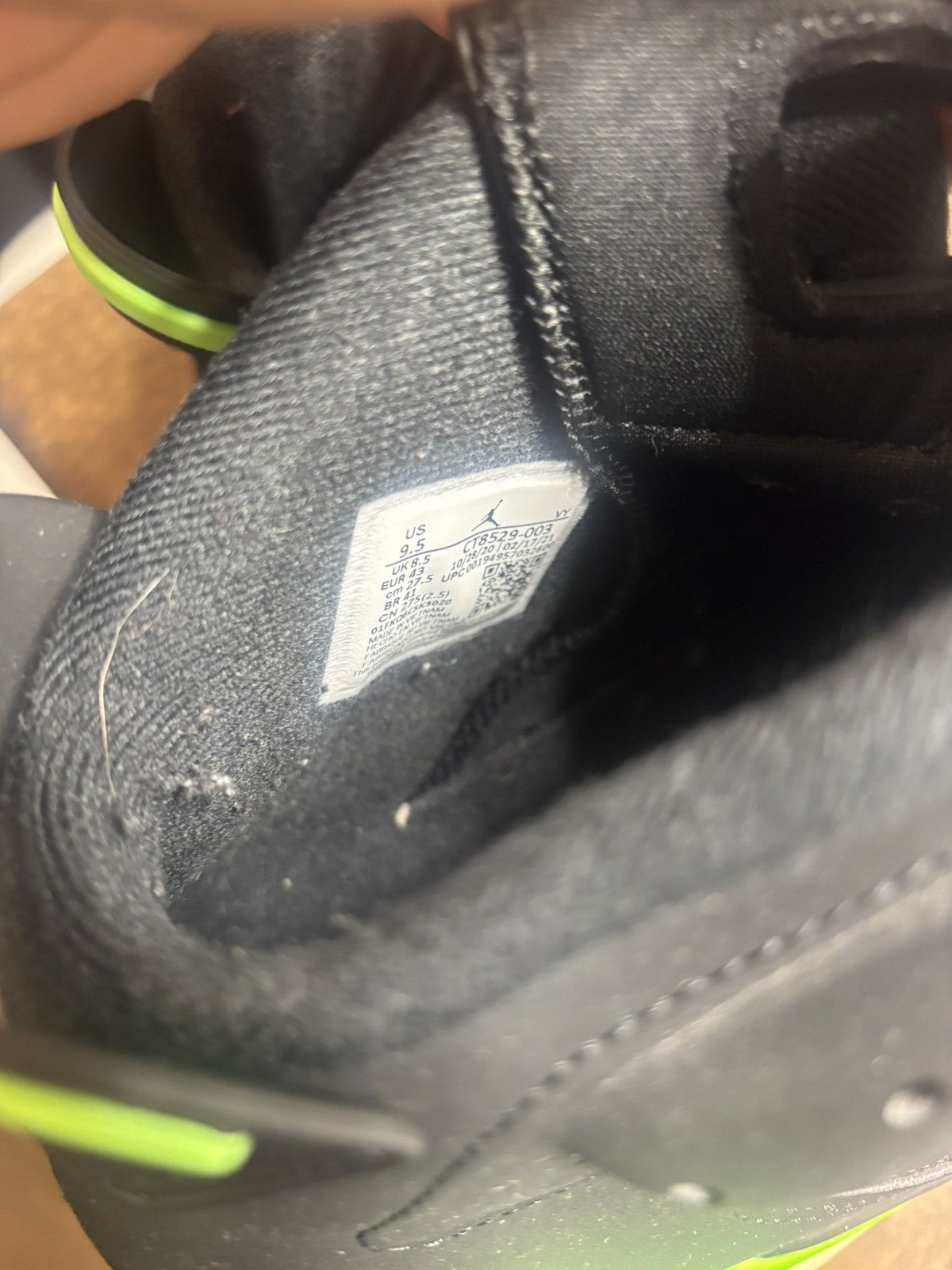 Jordan Brand Electric green 6s Size US 9.5 / EU 42-43 - 10 Thumbnail