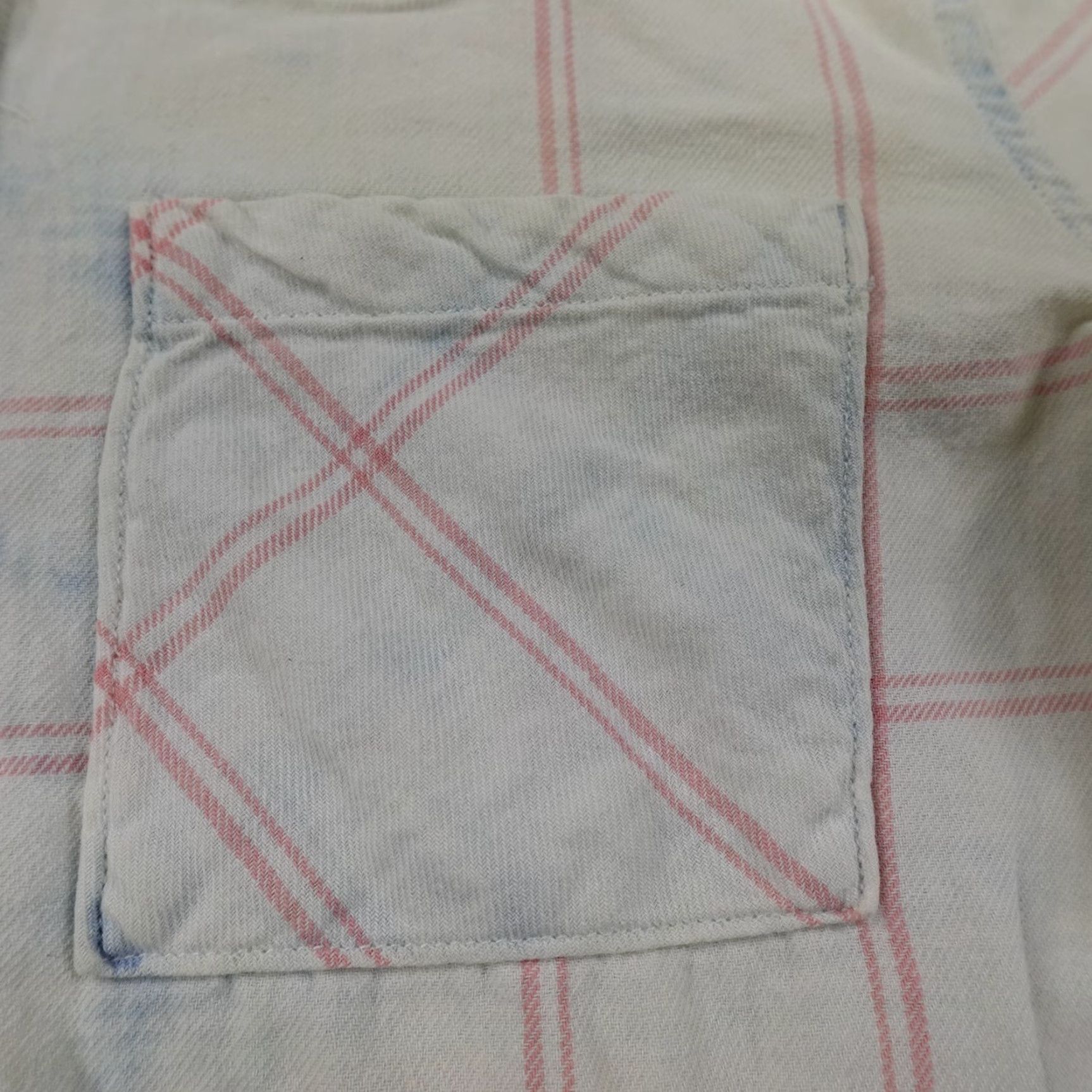 Vintage Aero Polo Shirt Womens L Pink Blue Tie Dye Long Sleeve Button Up Casual Preppy Shirt Size L / US 10 / IT 46 - 2 Thumbnail