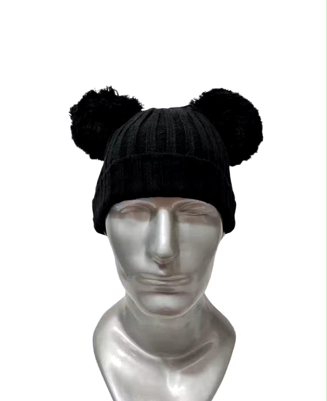 image of Disney Bunny Horn Cartoon Beanie Hats in Black, Women's