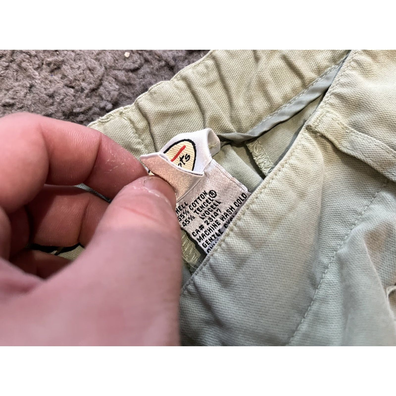 Talbots Talbots Pants Womens Size 10 Green Cotton Blend Regular Straight Pockets Button Zipper Inseam 25 in Vintage No Mens Womens Size 32" / US 10 / IT 46 - 6 Thumbnail
