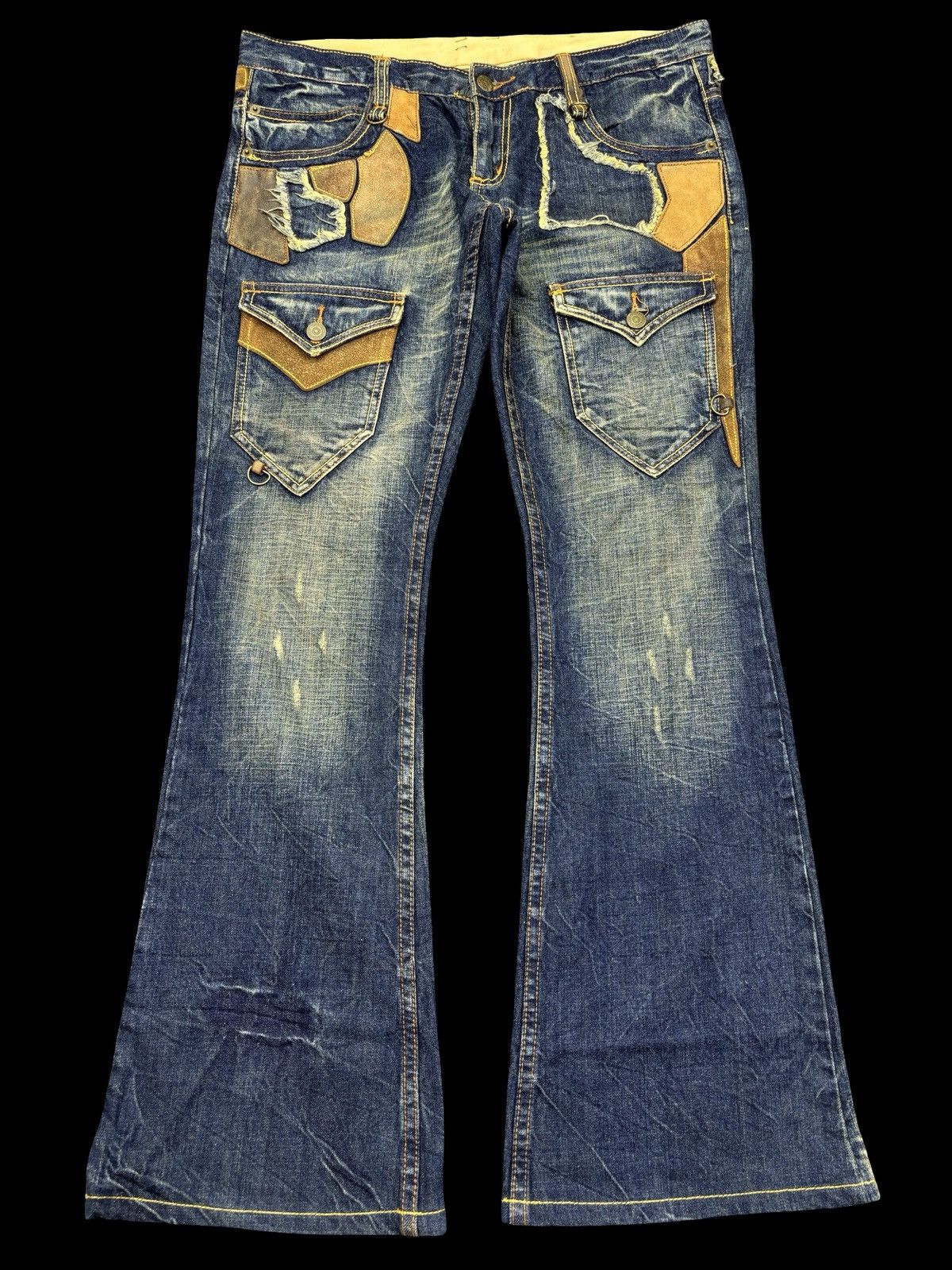 Tornado Mart 💥Super Flare💥Archival Tornado Mart Multipockets Denim K21 Size US 34 / EU 50 - 1 Thumbnail