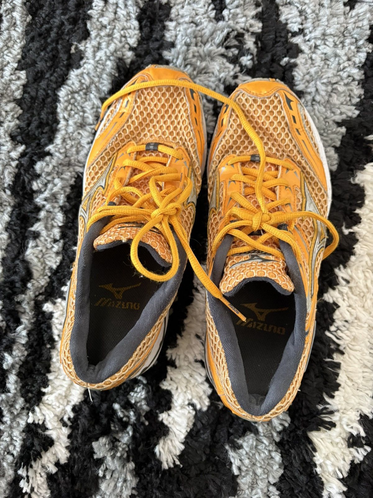 Mizuno Orange mizuno wave sneakers gorpcore vibe japanese brand Size US 8.5 / IT 38.5 - 4 Thumbnail
