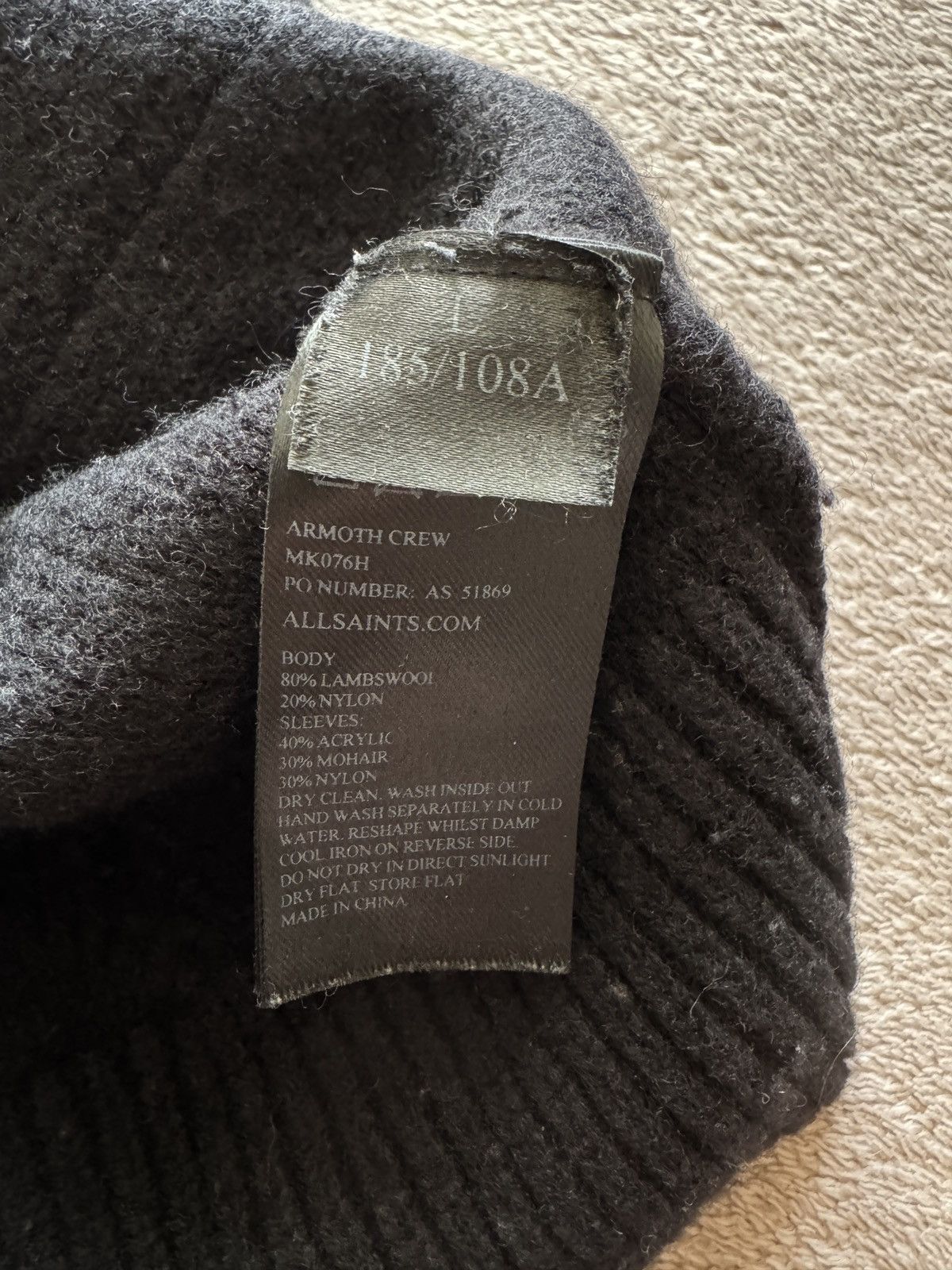 Allsaints Vntage Y2K Cropped knit lambswool mohair sweater lgb cdg Size US M / EU 48-50 / 2 - 5 Thumbnail