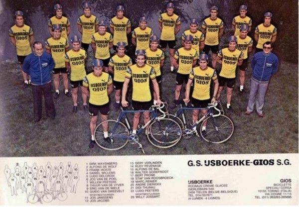 Puma 1978 IJsboerke-Gios Cycling Jersey 1970s Vintage Italy Wool Size US S / EU 44-46 / 1 - 4 Thumbnail