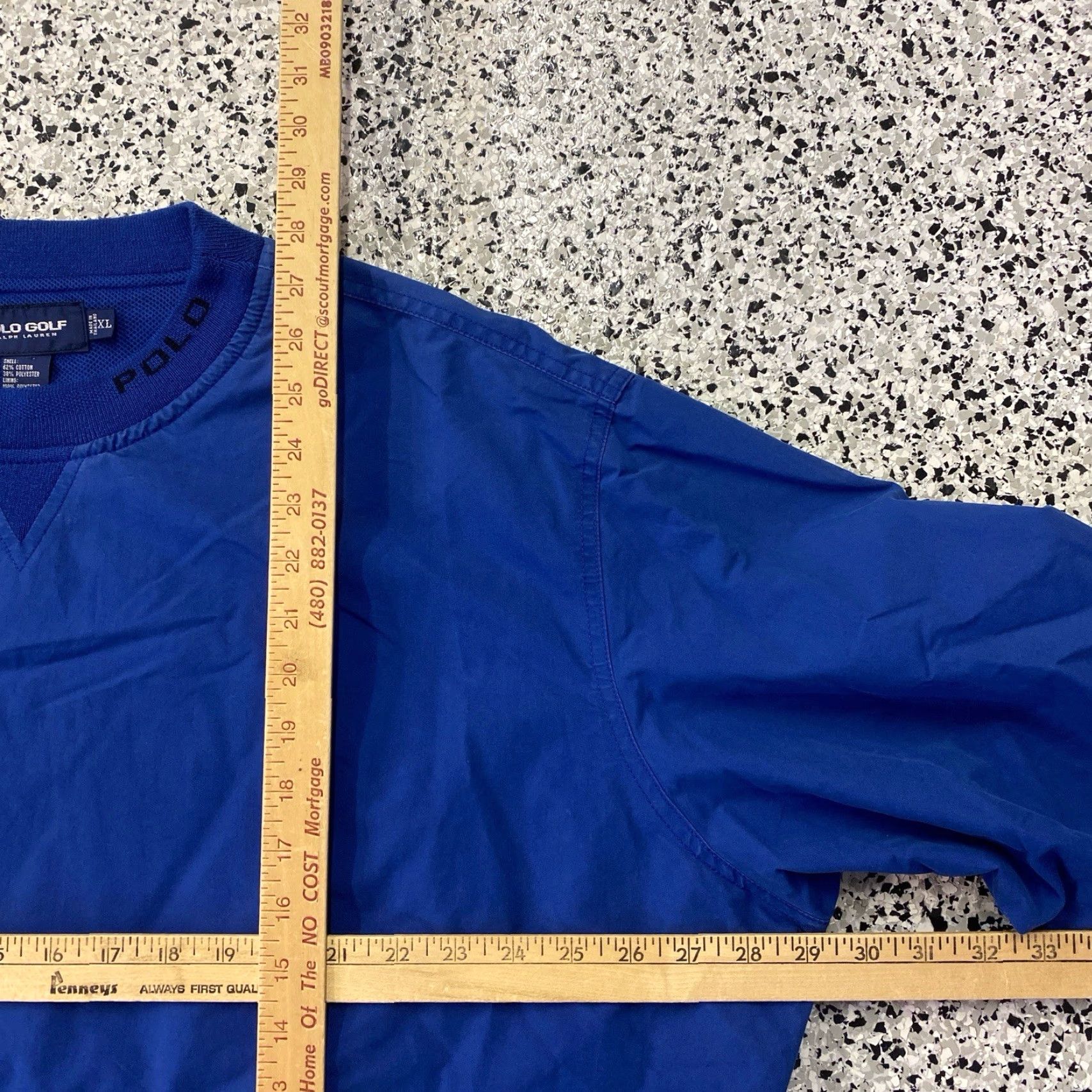 Polo Ralph Lauren VINTAGE Polo Golf Ralph Lauren Jacket Mens XL Blue Windbreaker Pullover Crewneck Size US XL / EU 56 / 4 - 3 Thumbnail