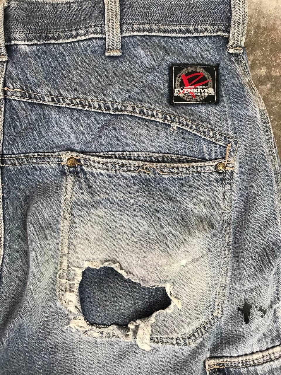 Japanese Brand × Vintage Very Rare Streetwear Jogger Denim Pants Size US 34 / EU 50 - 4 Thumbnail