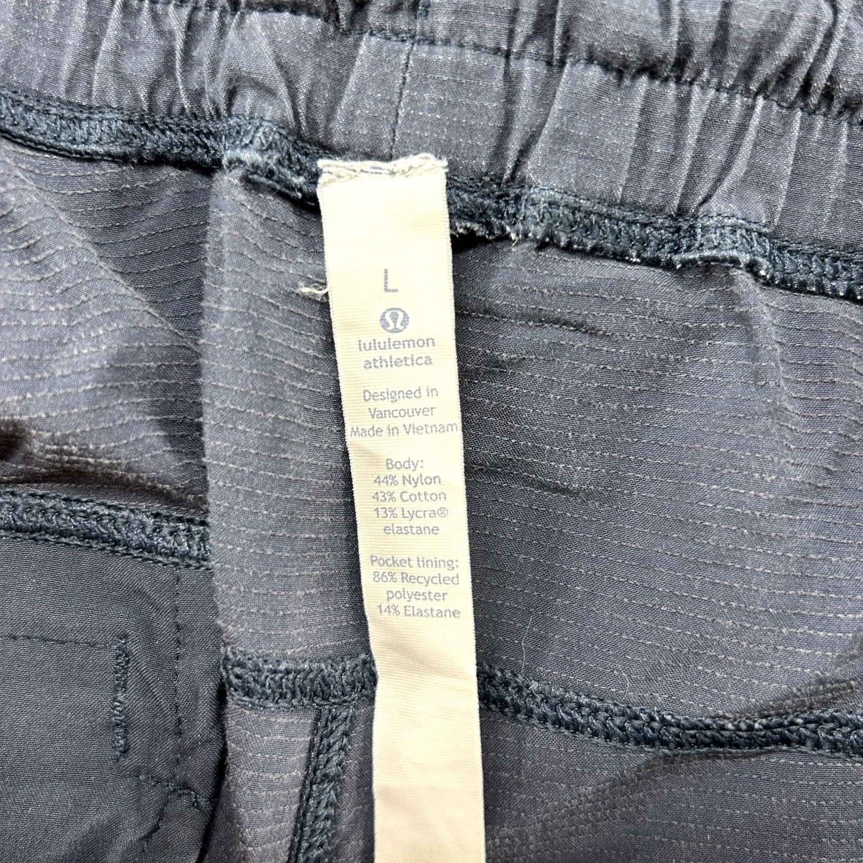 Lululemon Lululemon ABC Jogger Pants Mens Large Blue Regular Tapered Slim Fit Drawstring Pocketed Quick Dry Breathable Size US 33 - 5 Thumbnail