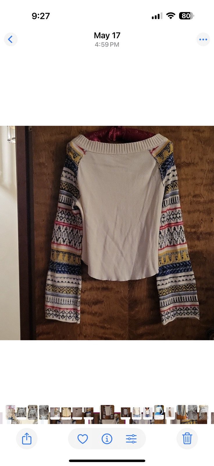 Free People Free People Fairground sweater top! Size L / US 10 / IT 46 - 4 Thumbnail