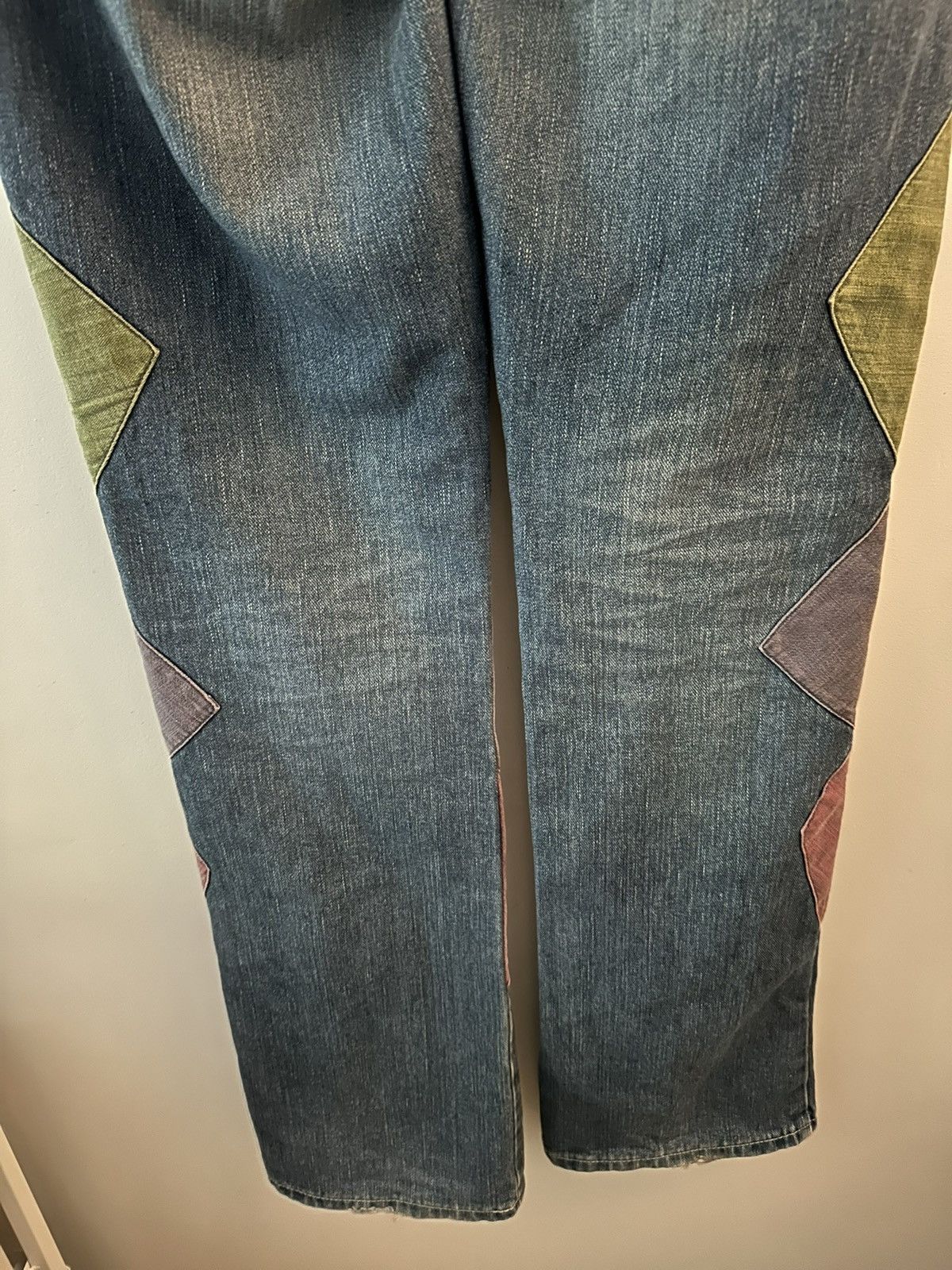 N.Hoolywood N.HOOLYWOOD × Wrangler collab patchwork washed bootcut jeans Size US 31 - 4 Thumbnail