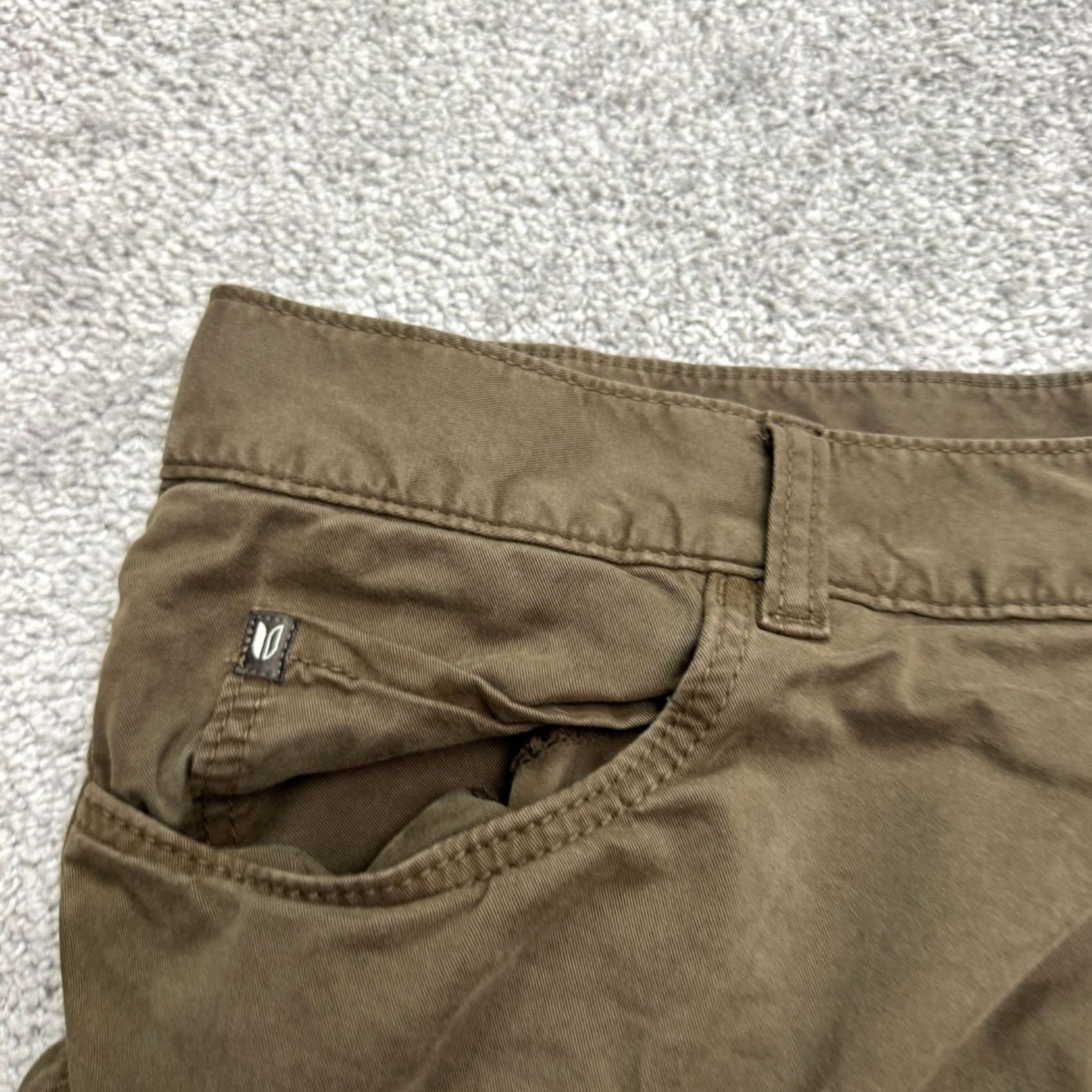 Vintage Linksoul Boardwalker Chino Pants Mens 35R Green Straight Leg 5-Pocket Cotton Size US 35 - 3 Thumbnail