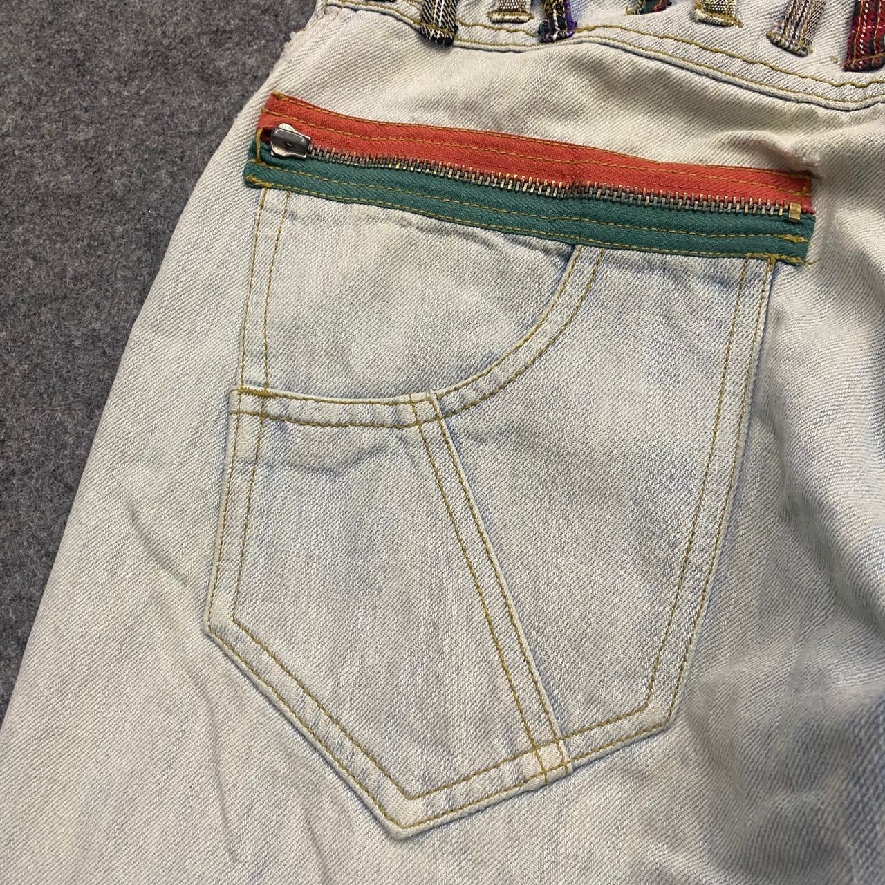If Six Was Nine 💥Best Offer💥Japanese Brand Double Waist Distressed Denim Size US 34 / EU 50 - 16 Thumbnail