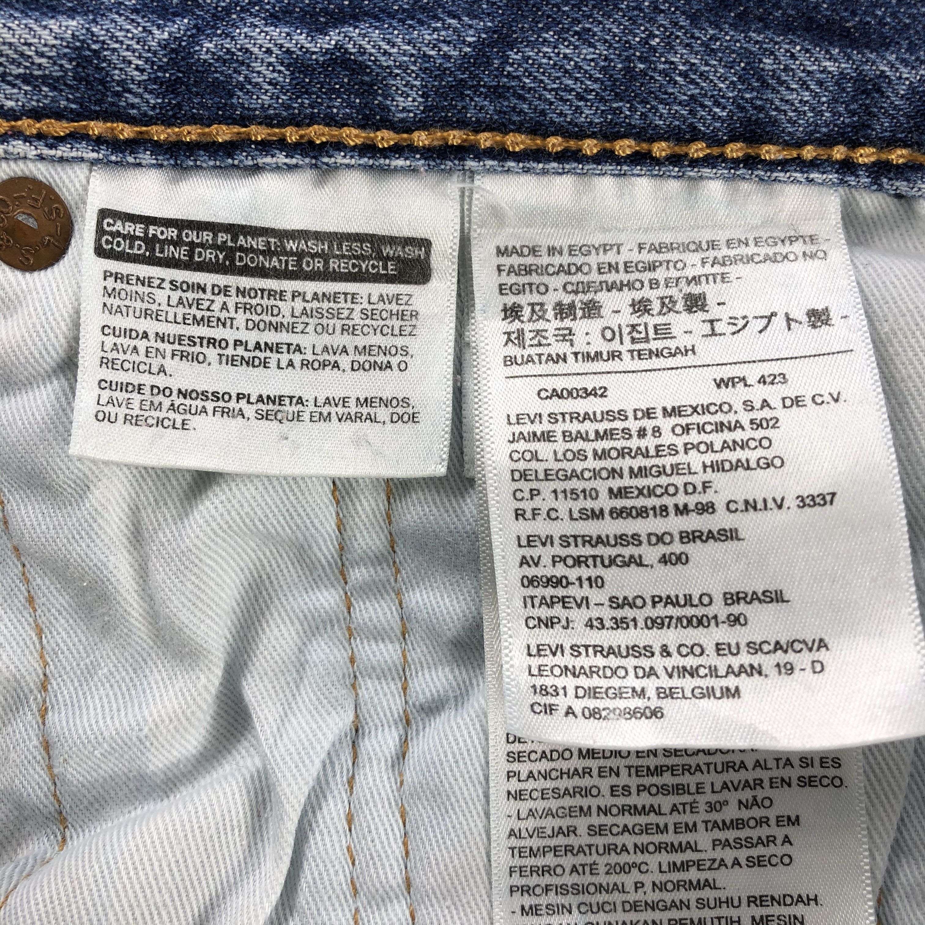 Levi's Vintage Blue Wash Levis 501 Jeans-JM2767 Size US 31 - 12 Thumbnail