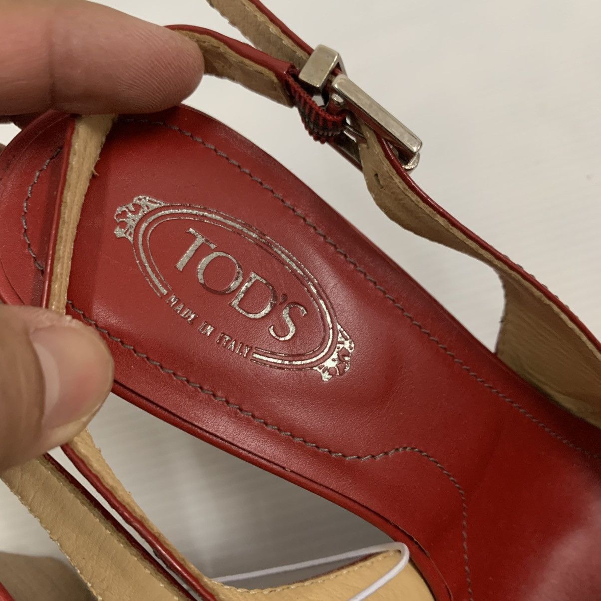Tod's Authentic Tods Red Heels Size US 6.5 / IT 36.5 - 4 Thumbnail