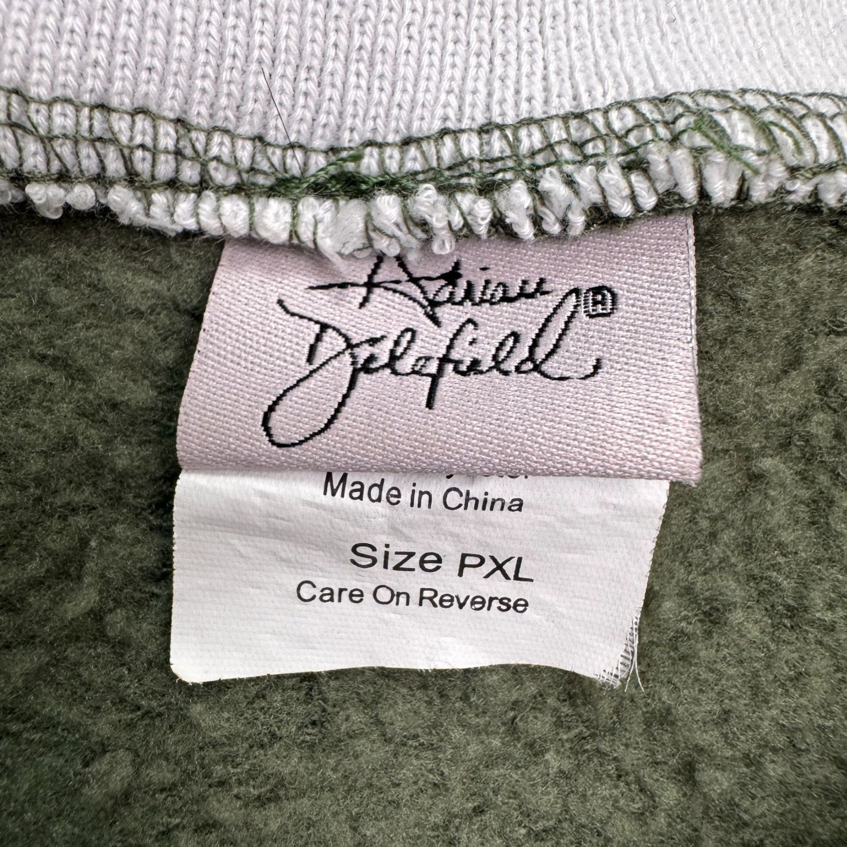 Vintage Adrian Delafield Embroidered Collared Pullover Sweatshirt Womens XL Green Pullover Sweatshirt Floral Bohemian Womens XL Green Size XL / US 12-14 / IT 48-50 - 5 Thumbnail