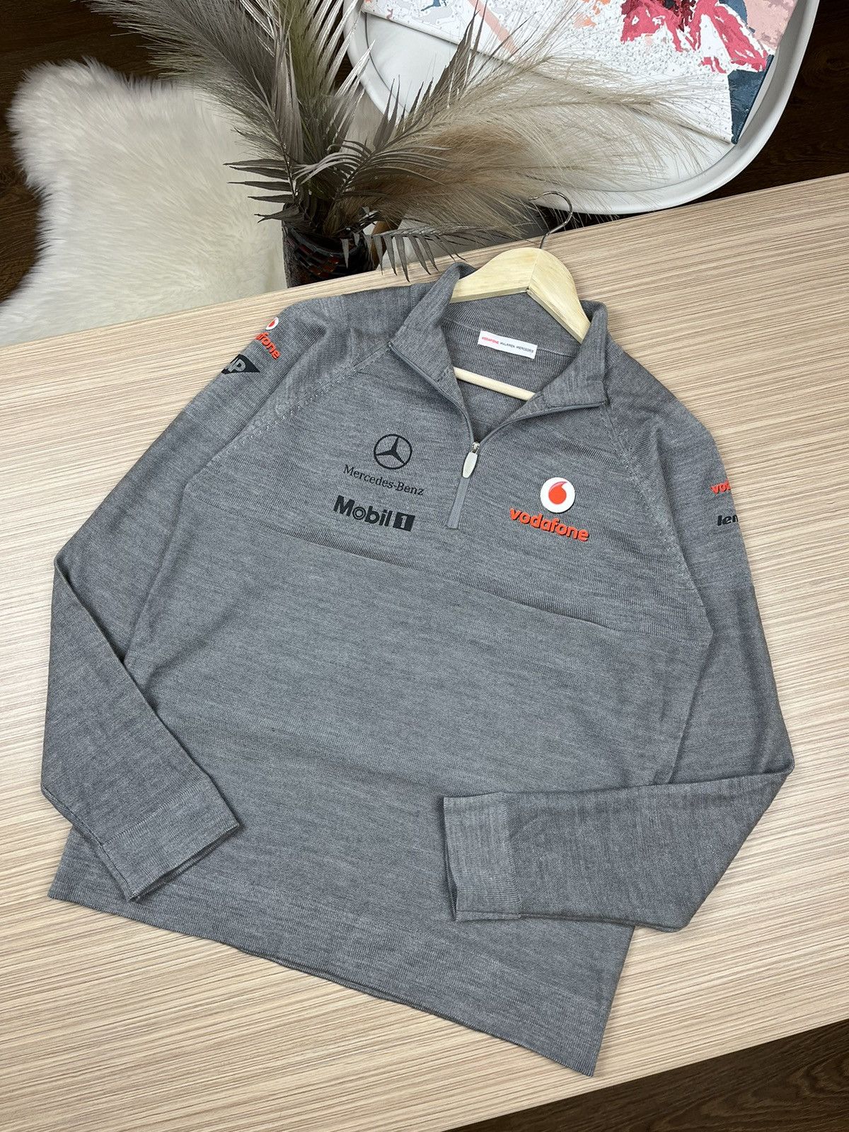 Mercedes-Benz × Other × Vintage Mercedes Benz Vodafone racing polo long sleeve Size US XL / EU 56 / 4 - 1 Thumbnail