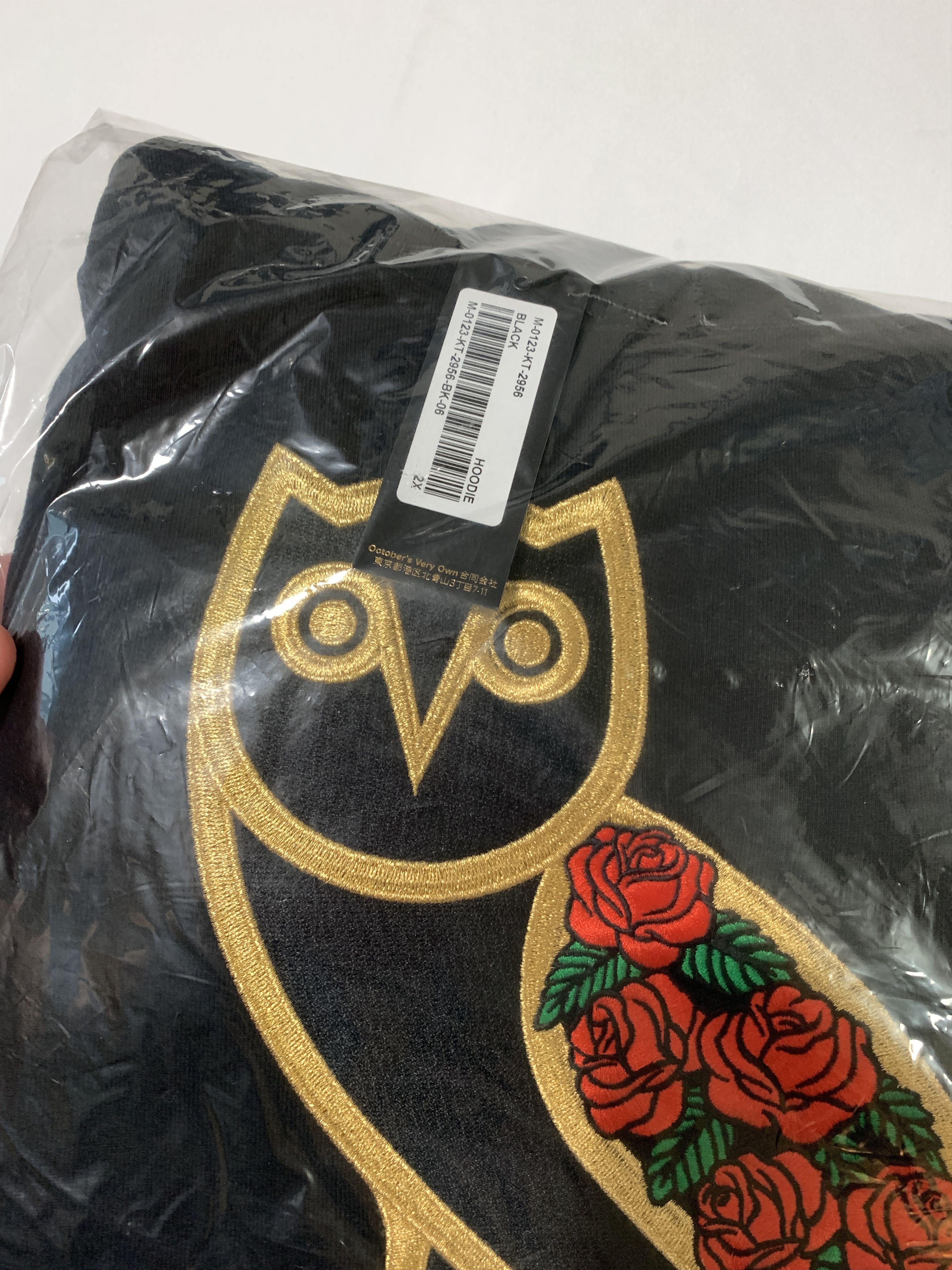 Drake OVO Rose OG Owl Valentine's Hoodie Black XXL Size US XXL / EU 58 / 5 - 3 Thumbnail