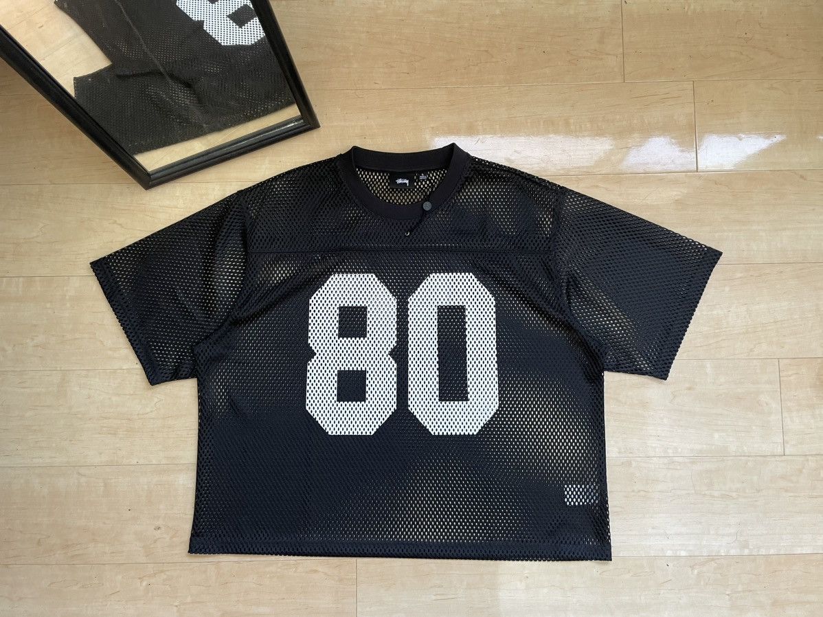 シャツ Stussy Cropped Mesh Football Jersey SU24 Stussy 24SS Stussy Team 80 Jersey | Grailed