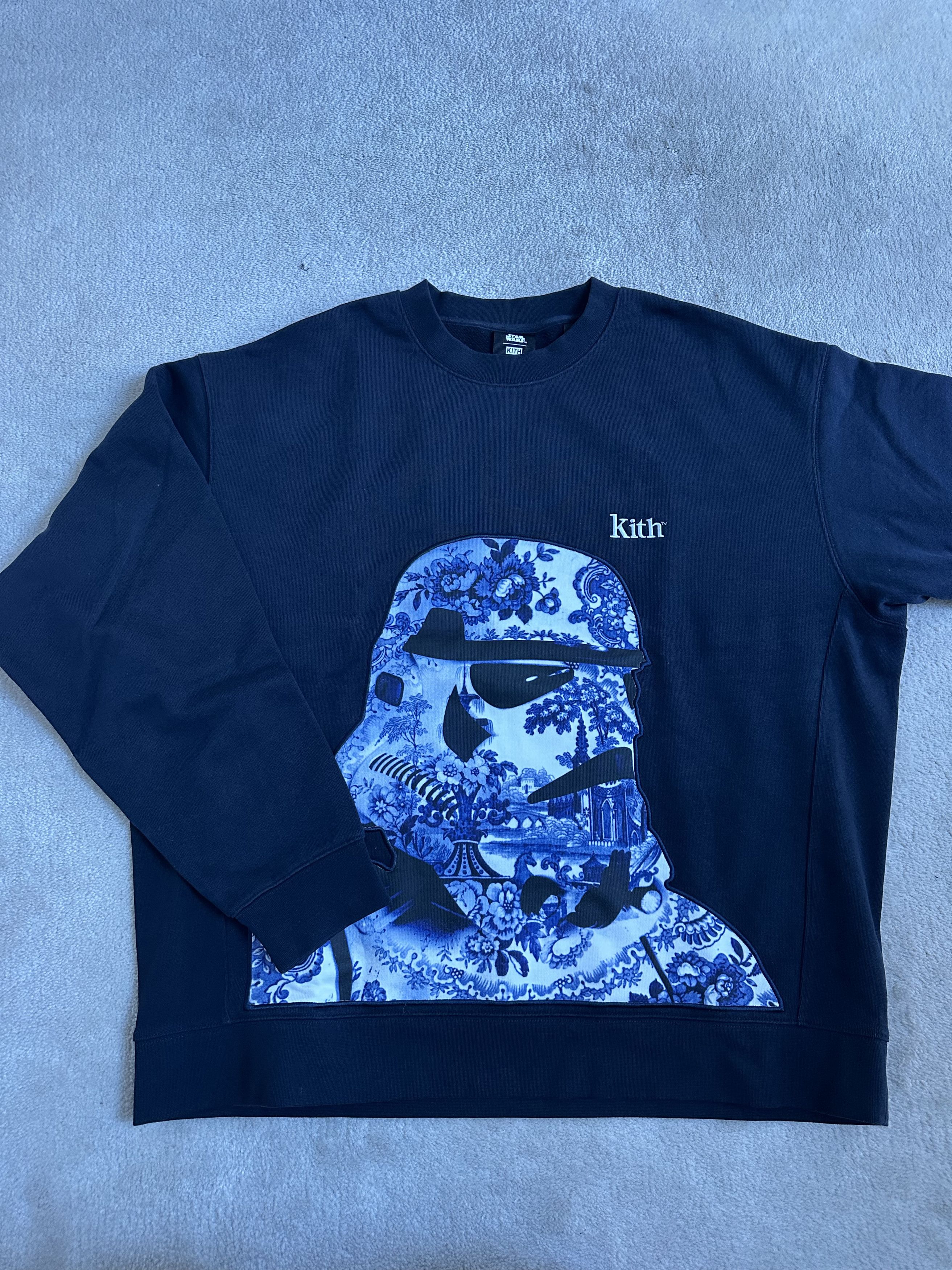 【美品】KITH × STAR WARS Empire CrewNeck Kith x STAR WARS Empire Crewneck White Men's - FW21 - US
