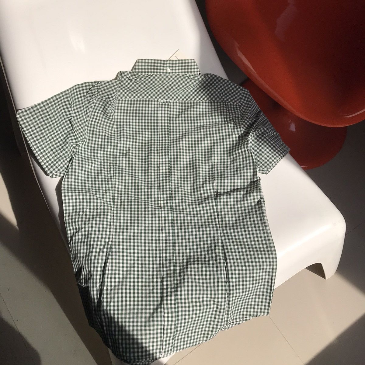 Ben Sherman × Vintage Ben Sherman Green Gingham Shirt Button Down Trimfit Short Size US S / EU 44-46 / 1 - 7 Thumbnail
