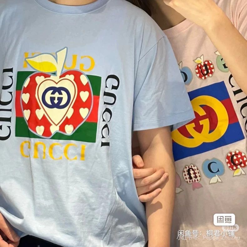 Gucci GucciApple letter short-sleeved T-shirt 2503-Nextarrow Size US M / EU 48-50 / 2 - 3 Thumbnail