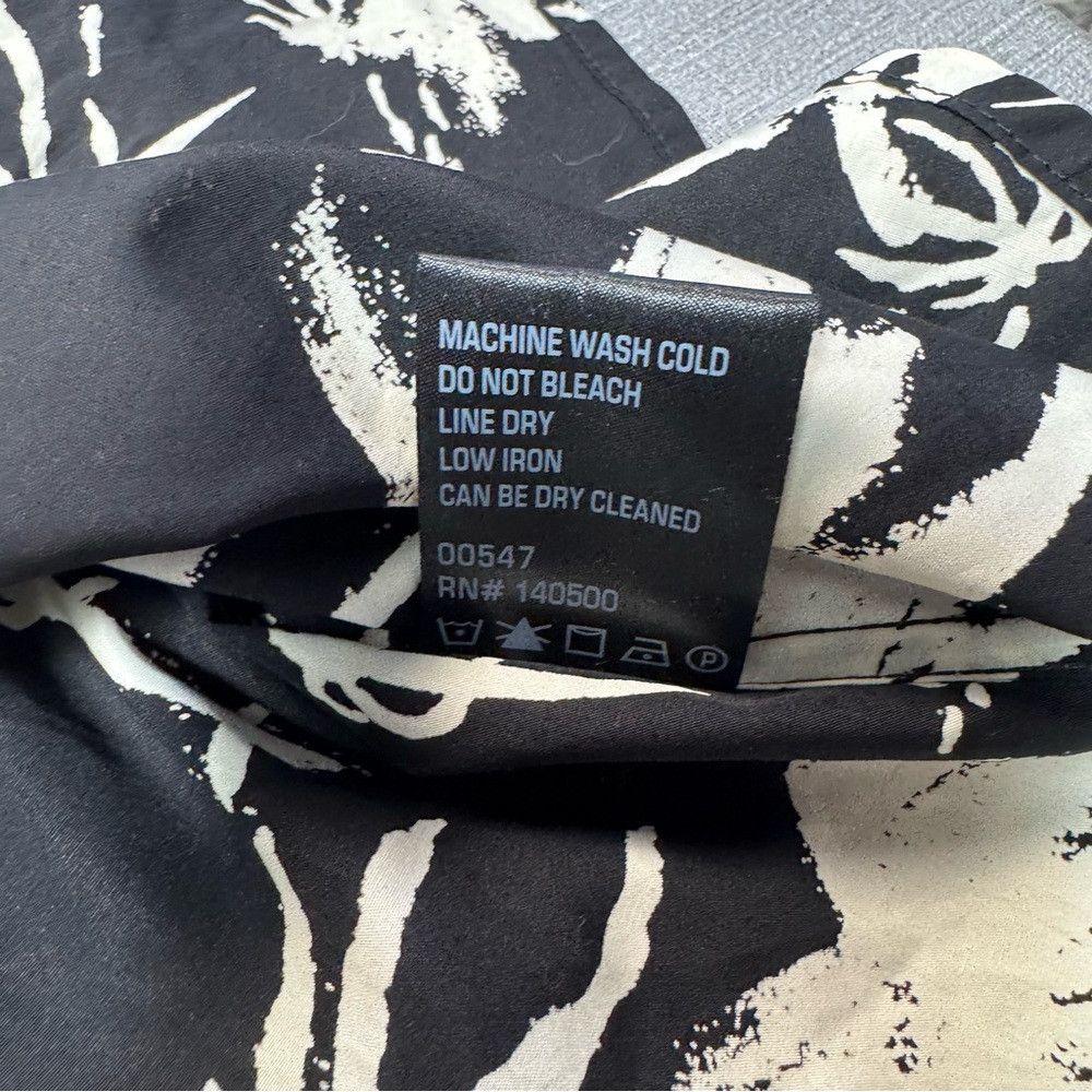 Rta NWT New RTA Sierra Print Black White Palm Cotton Shirt Size Size XS / US 0-2 / IT 36-38 - 9 Thumbnail
