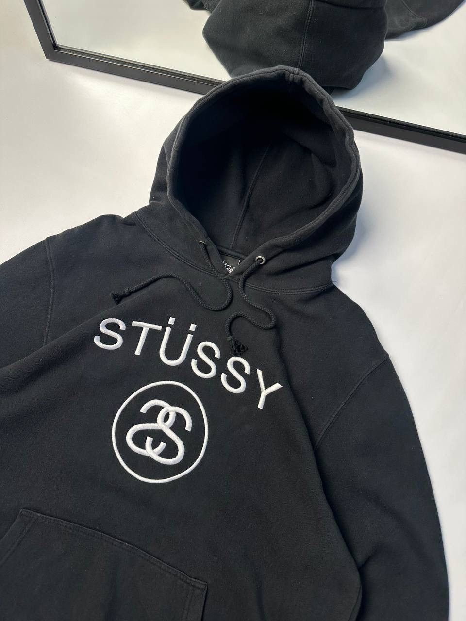 Stussy 🔥00s Vintage Stussy USA Baggy Hoodie Big logo Japanese Size US L / EU 52-54 / 3 - 6 Thumbnail
