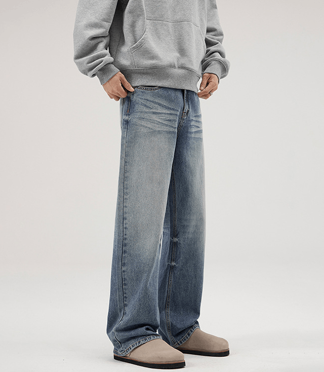 Japanese Brand × Jean American cleanfit loose straight washed jeans Size US 32 / EU 48 - 6 Thumbnail