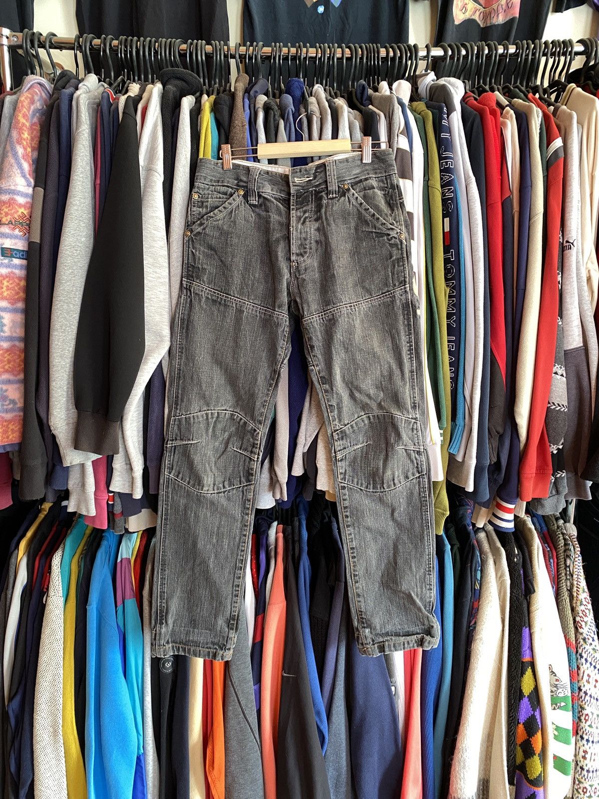 G-Star VINTAGE G-STAR 96 DOUBLE KNEE BIG LOGO DENIM JEANS Size US 30 / EU 46 - 3 Thumbnail