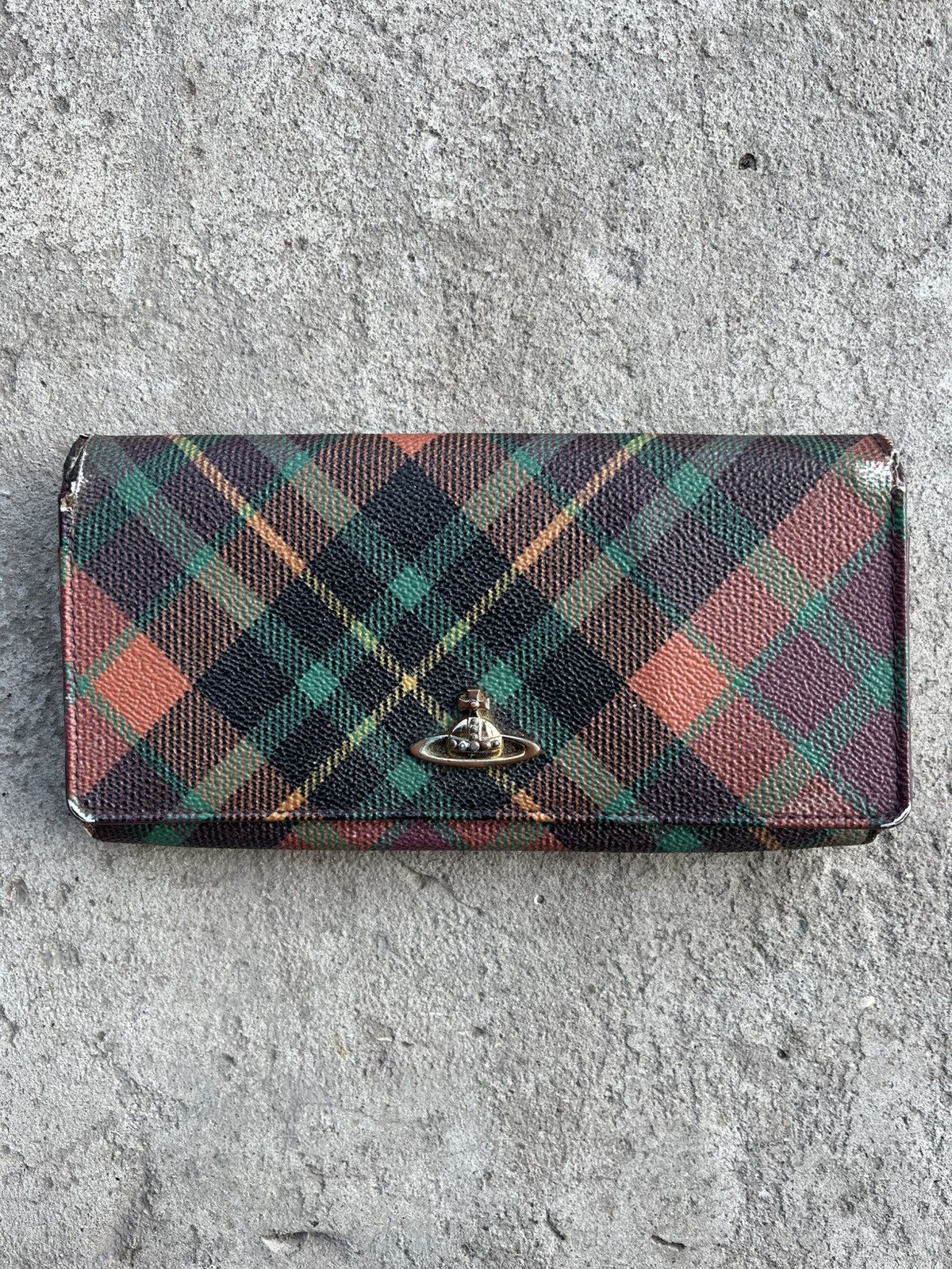 Vivienne Westwood Vintage Vivienne Westwood Leather Orb Logo Monogram Wallet Size ONE SIZE - 1 Thumbnail