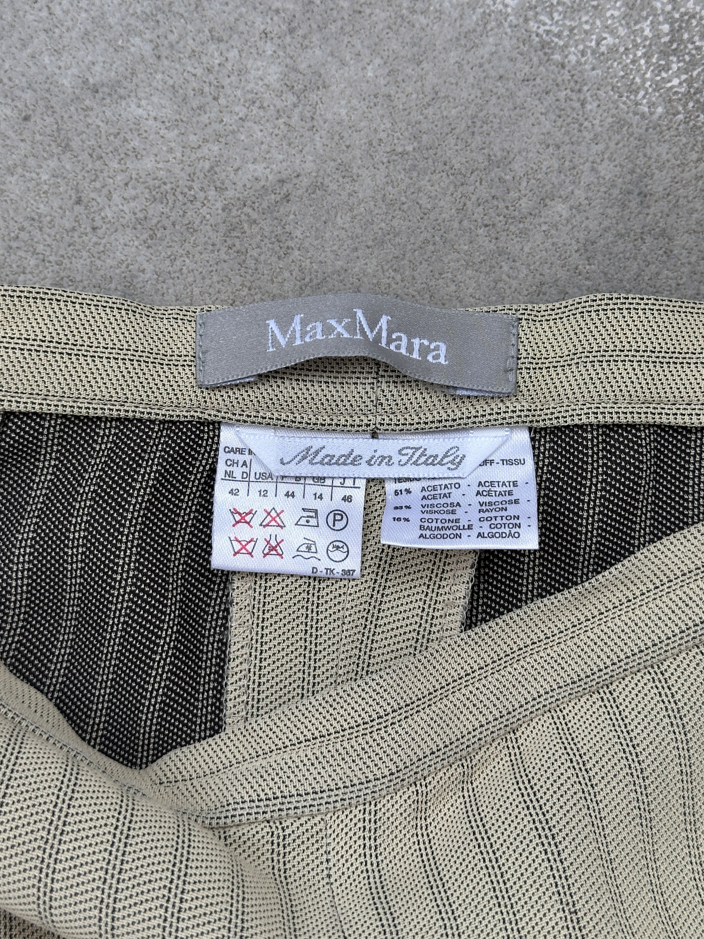 Max Mara Max Mara Beige Striped Dress Pants Trousers Size 34" / US 12 / IT 48 - 9 Thumbnail