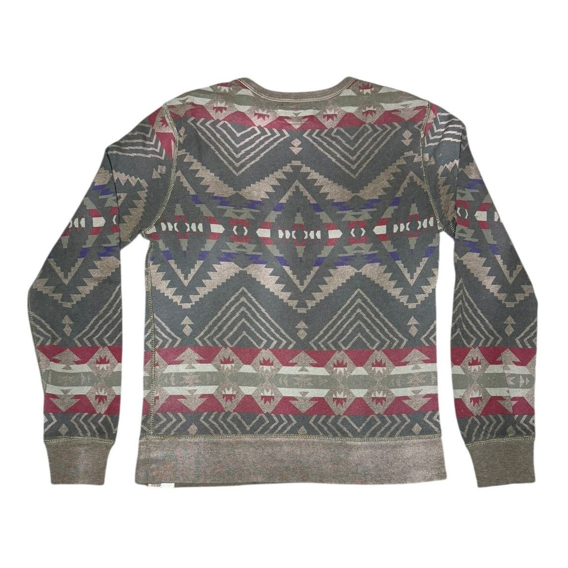 Polo Ralph Lauren × Vintage Polo Ralph Lauren Denim & Supply Aztec Crewneck Sweatshirt Size US S / EU 44-46 / 1 - 2 Thumbnail