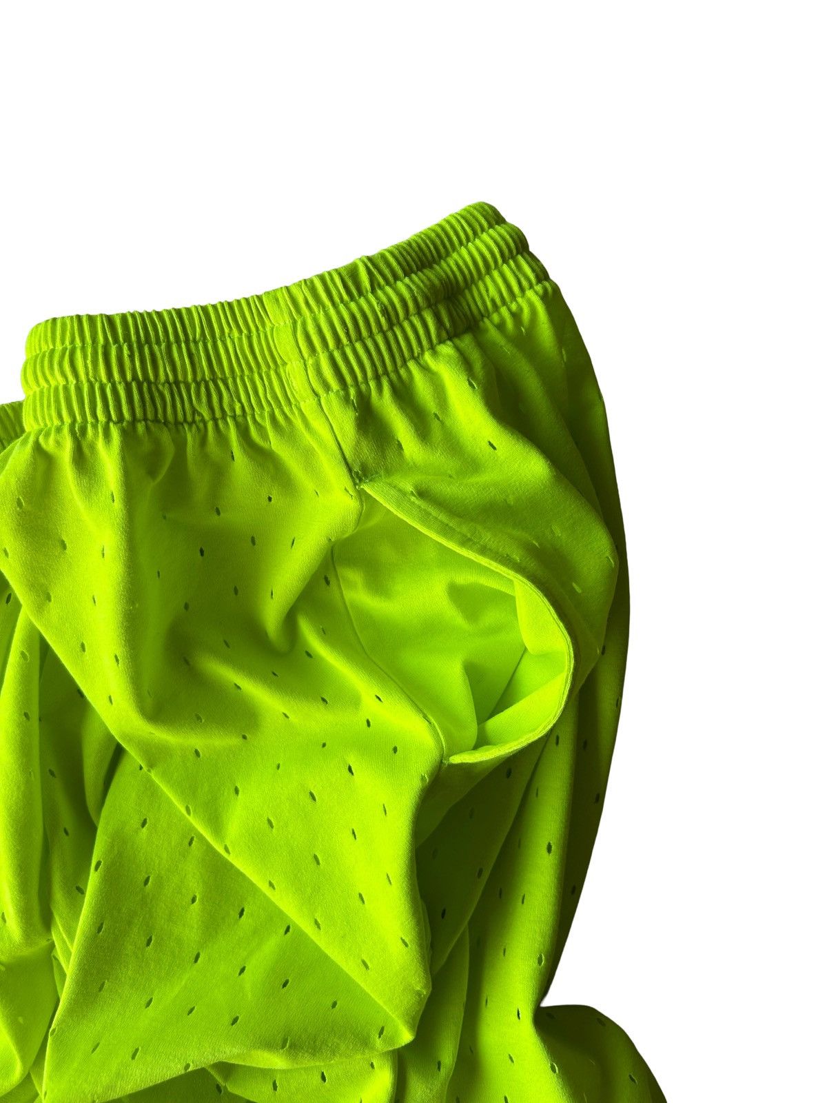 Balenciaga Balenciaga Green Neon Mesh Shorts Size US 34 / EU 50 - 7 Thumbnail
