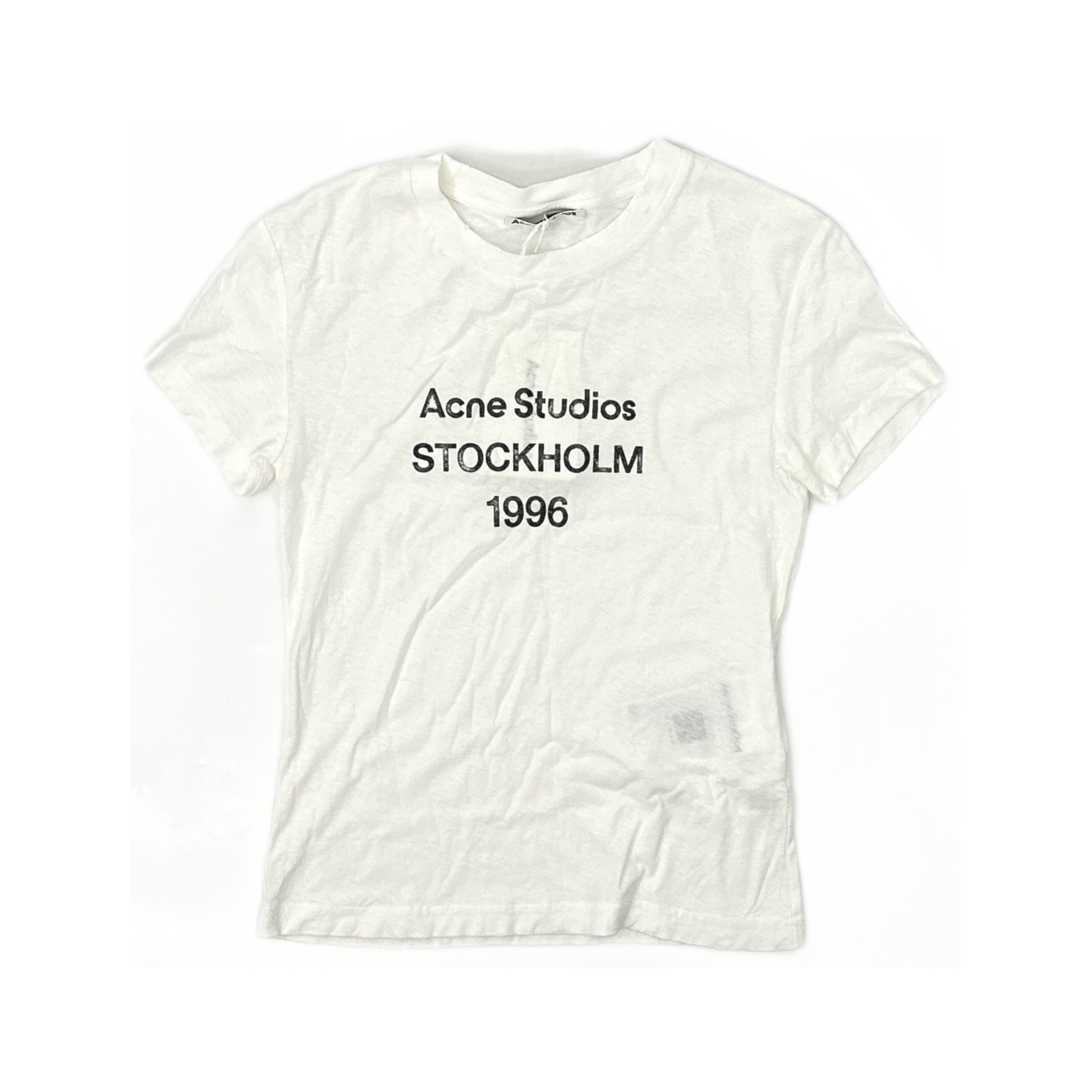 Acne Studios Acne Studios 1996 Logo Print T-Shirt US XXS Size US XXS / EU 40 - 1 Thumbnail