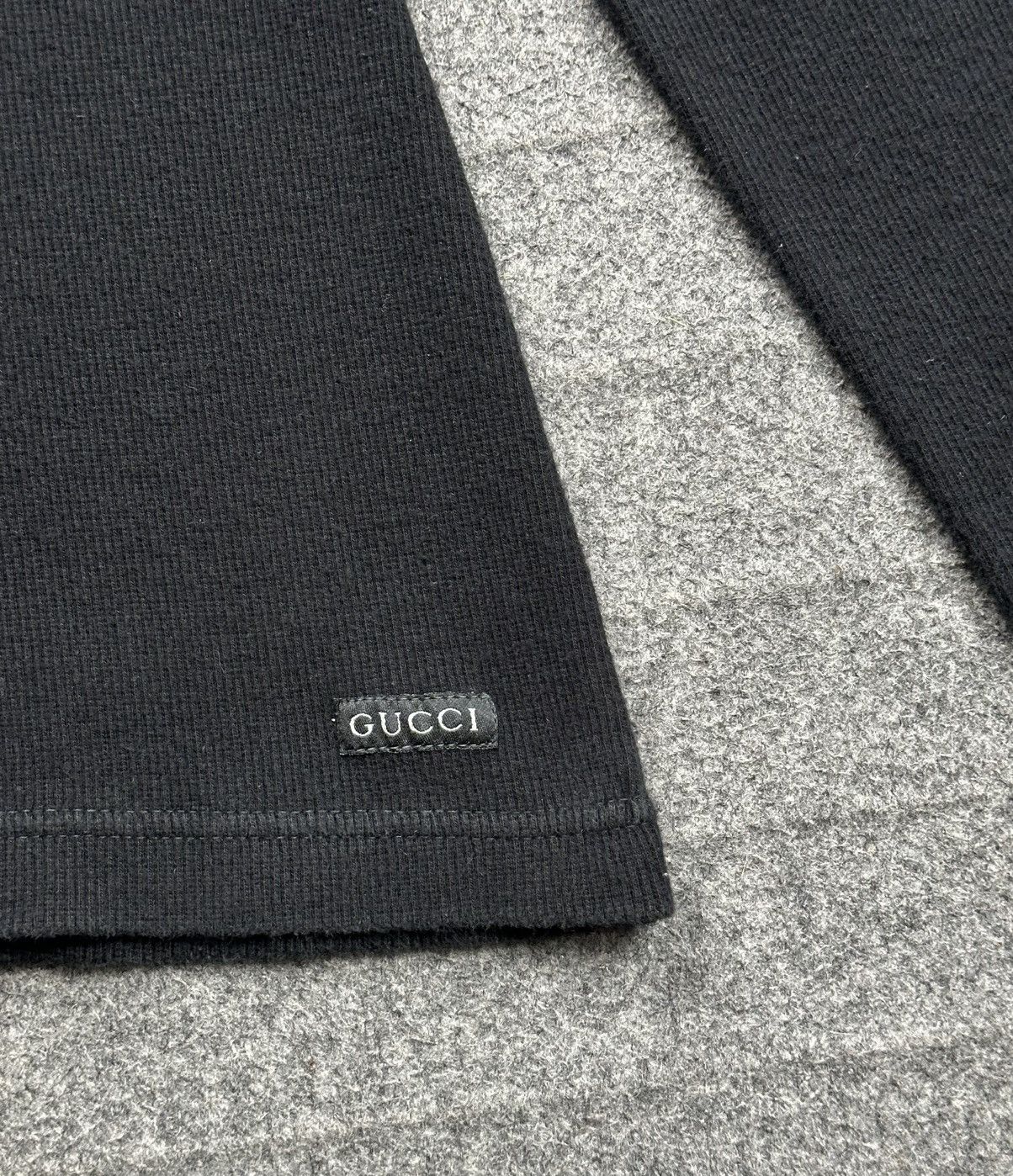 Gucci Gucci - Tom ford S/S96 Ribbed Knit Long Sleeve Shirt Size US L / EU 52-54 / 3 - 5 Thumbnail