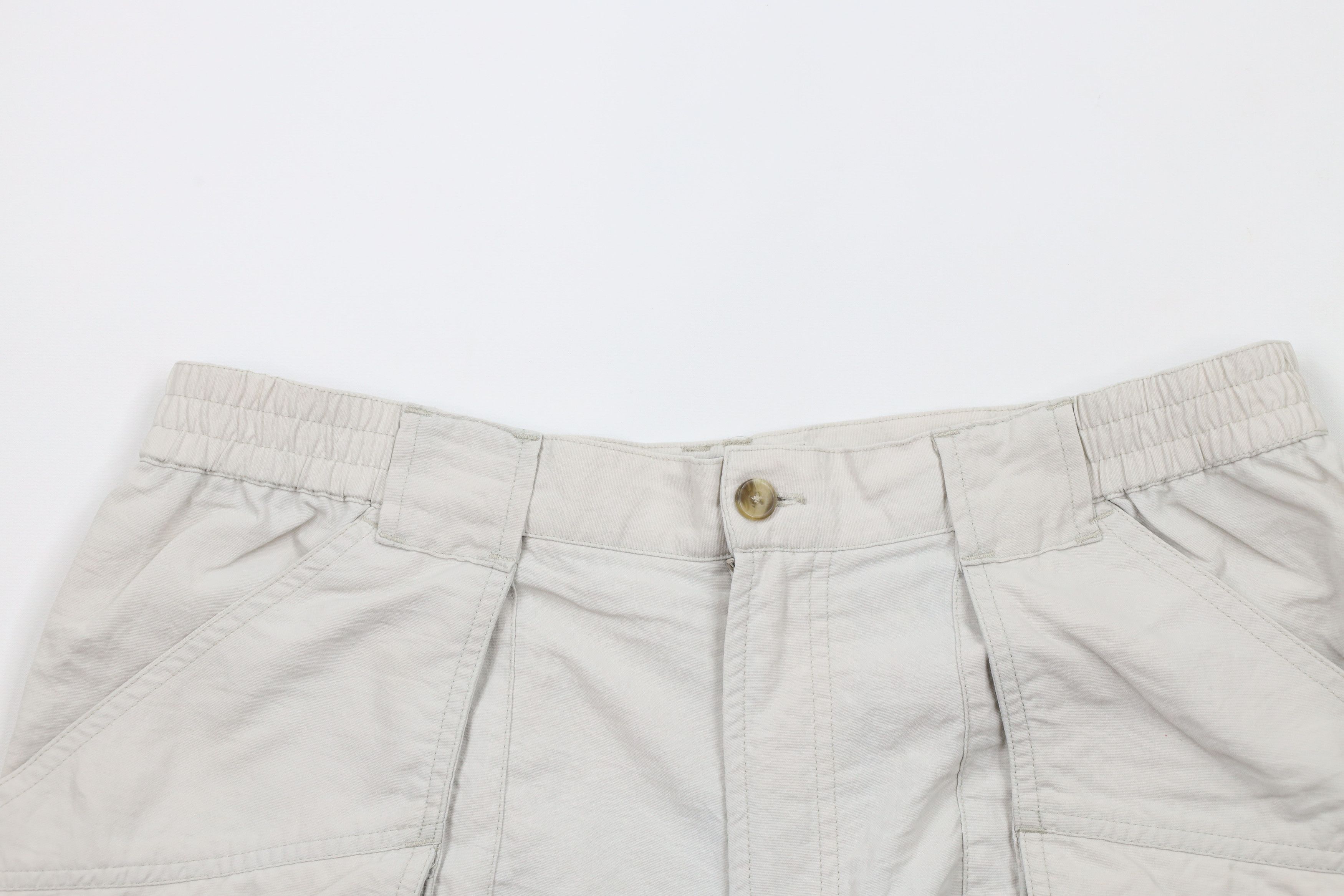 Columbia × Vintage Vintage 90s Columbia Above Knee Cargo Shorts Baggies Beige Size US 34 / EU 50 - 2 Thumbnail