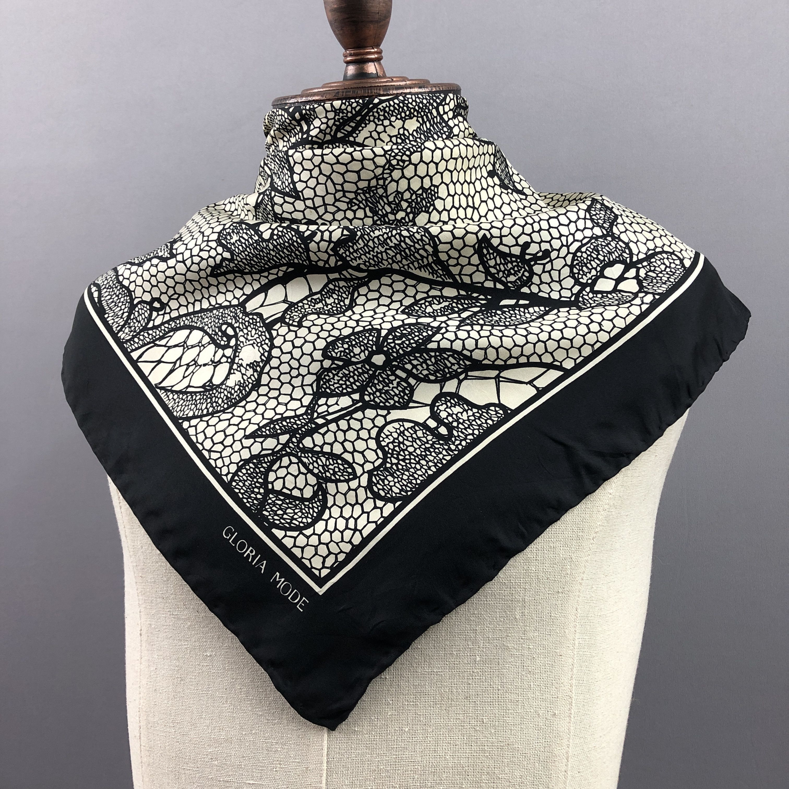 Other × Vintage Vintage Gloria Mode SILK Scarf Twill Stole Wraps Scarves Size ONE SIZE - 3 Thumbnail