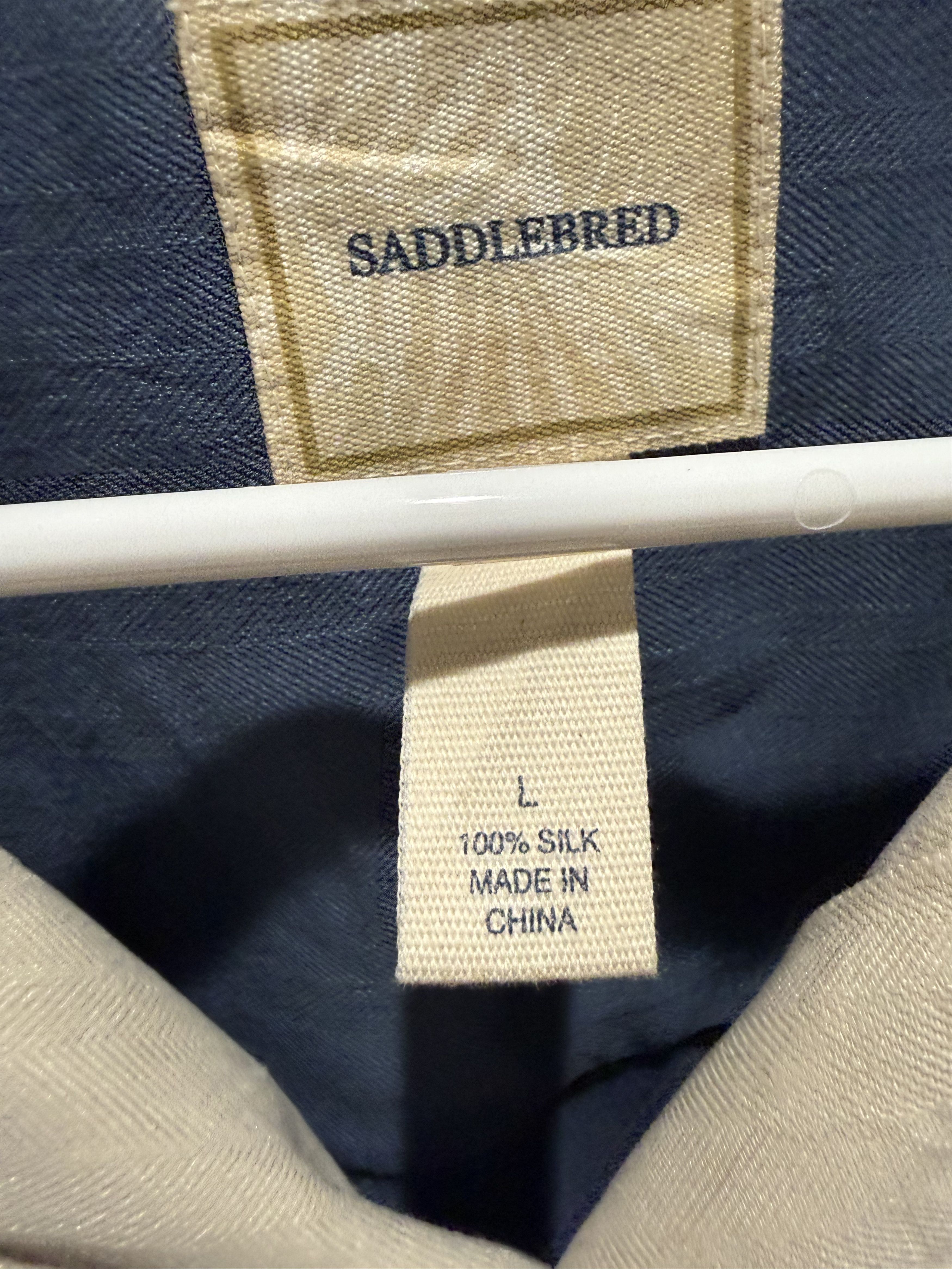 Vintage Vintage Saddlebred Silk Bowling Shirt Size US L / EU 52-54 / 3 - 2 Thumbnail