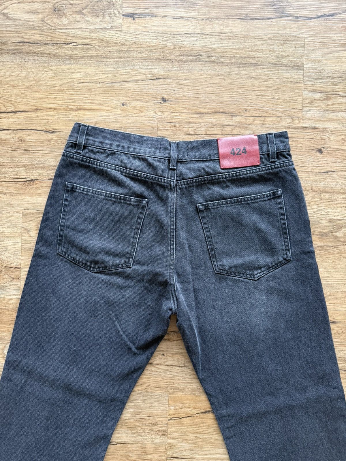 424 424 Straight Jeans – Washed Black Size US 34 / EU 50 - 5 Thumbnail