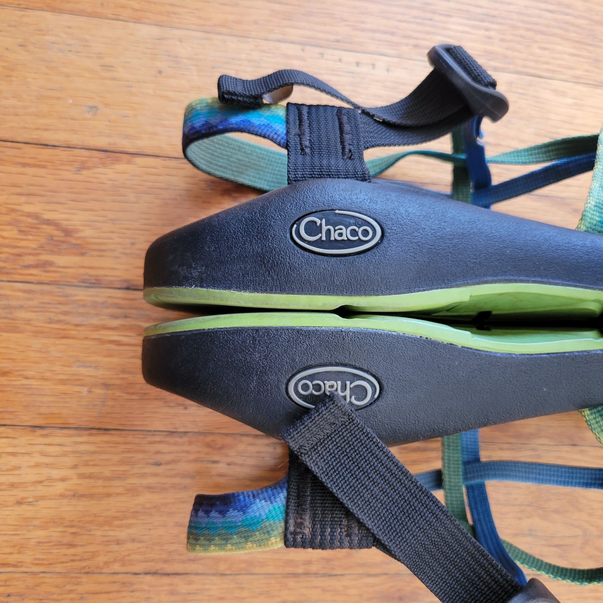 Chaco Chaco 9 Z/2 Classic Sandals Blue Green Vibram Sole Adjustabl Size US 9 / IT 39 - 6 Thumbnail